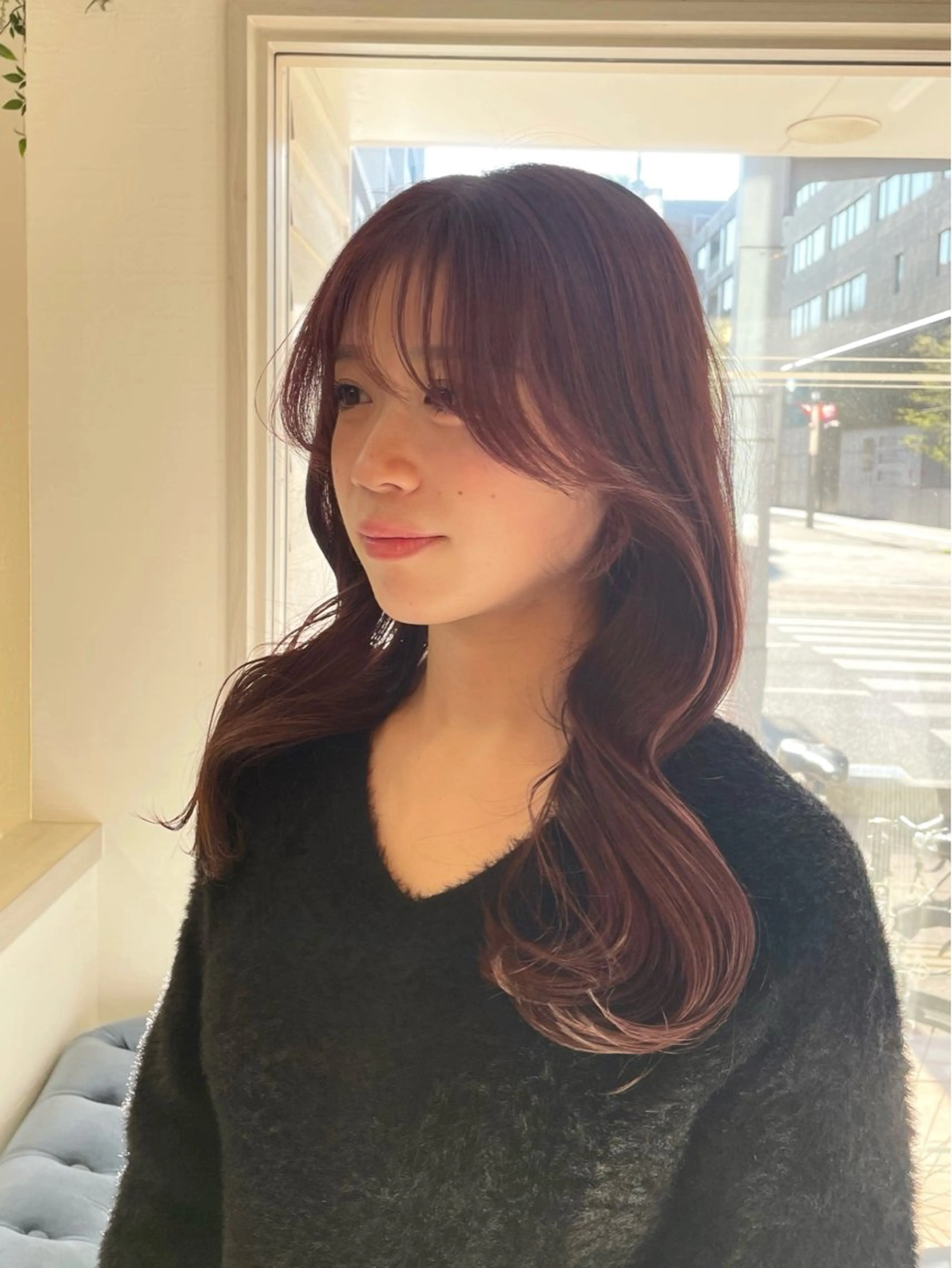 ロング カラー ヘアカラー トリートメント 大村 真咲のヘアスタイル