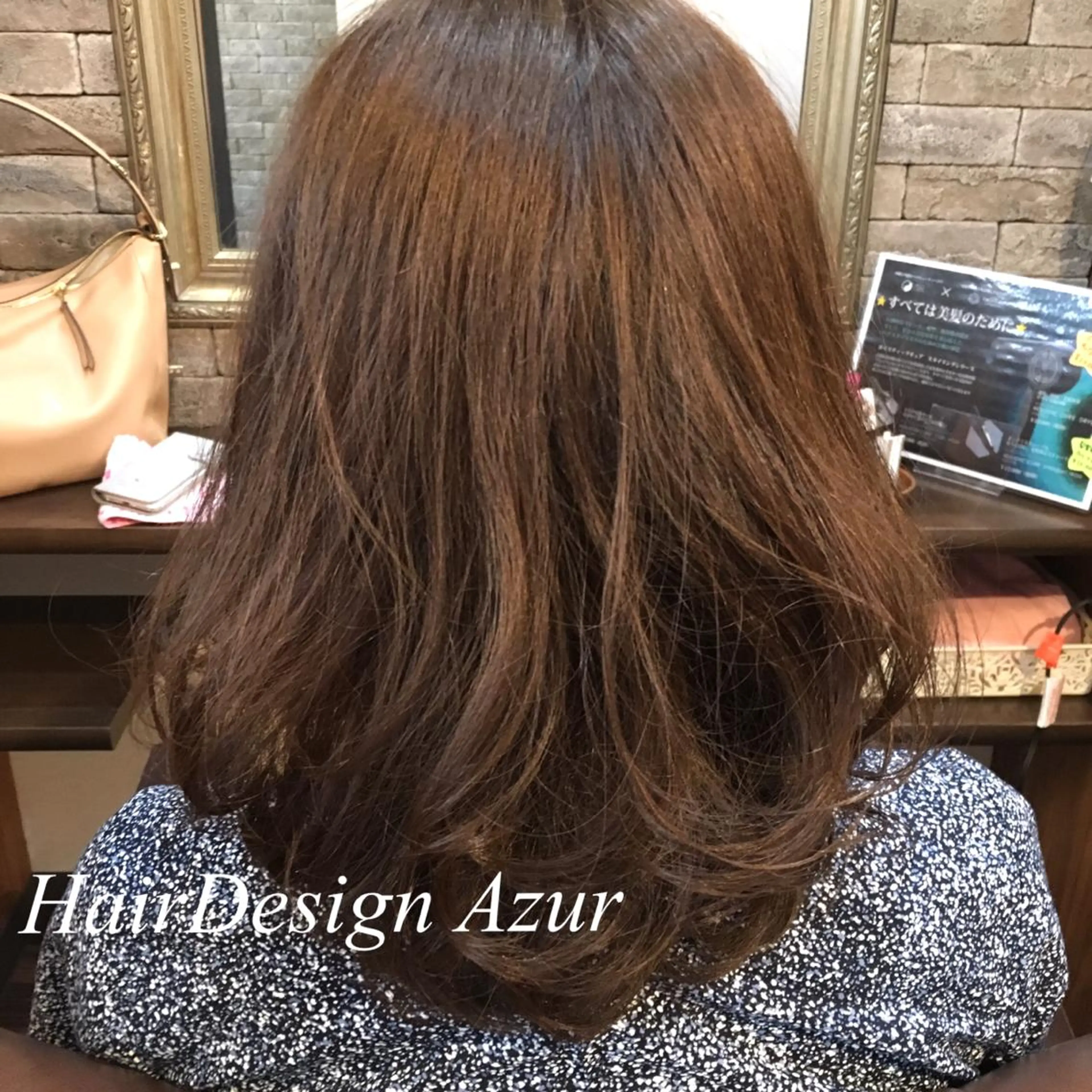 セミロング カラー パーマ HairDesign Azurのヘアスタイル
