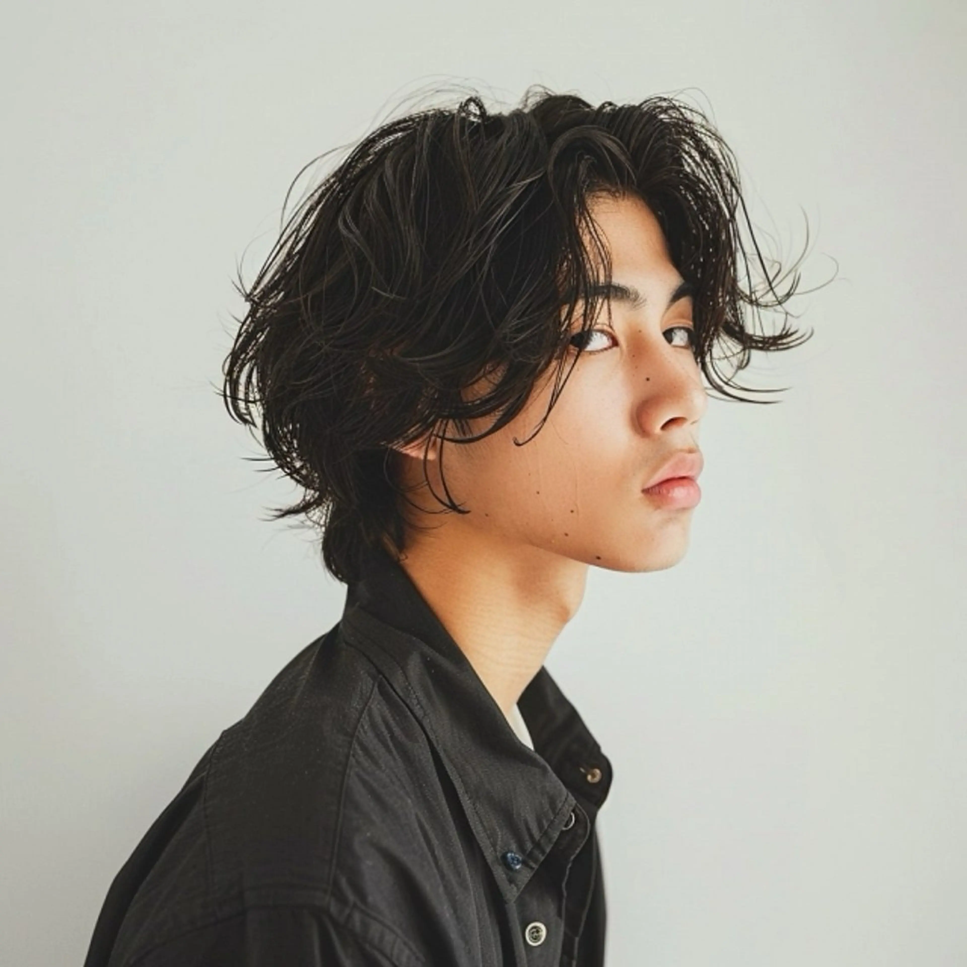 ミディアム パーマ メンズ ミディアムパーマ メンズパーマ カット パーマ 午後🉐限定割🥇 似合わせ×髪質改善のヘアスタイル