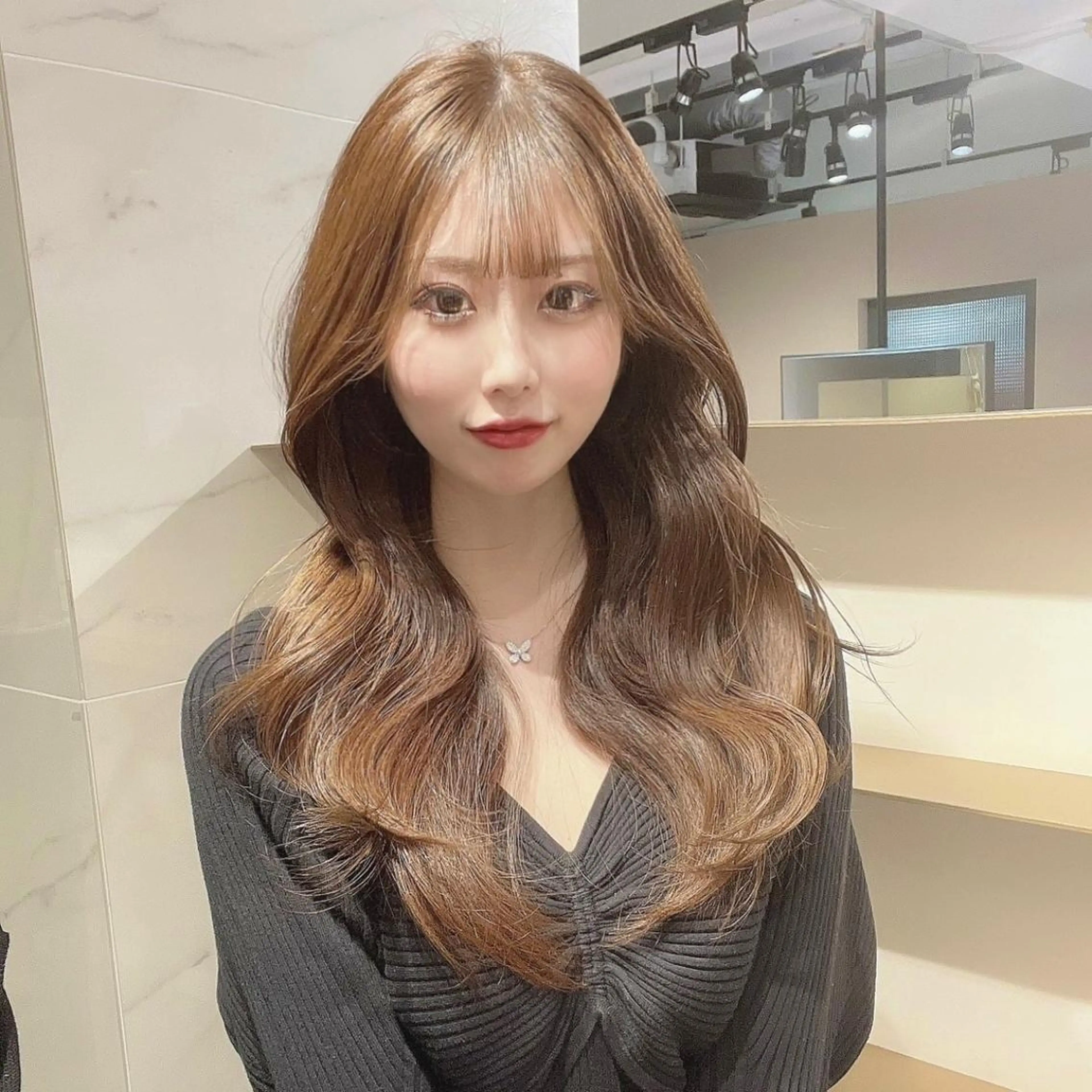 ロング レイヤーカット 石山 洸平のヘアスタイル