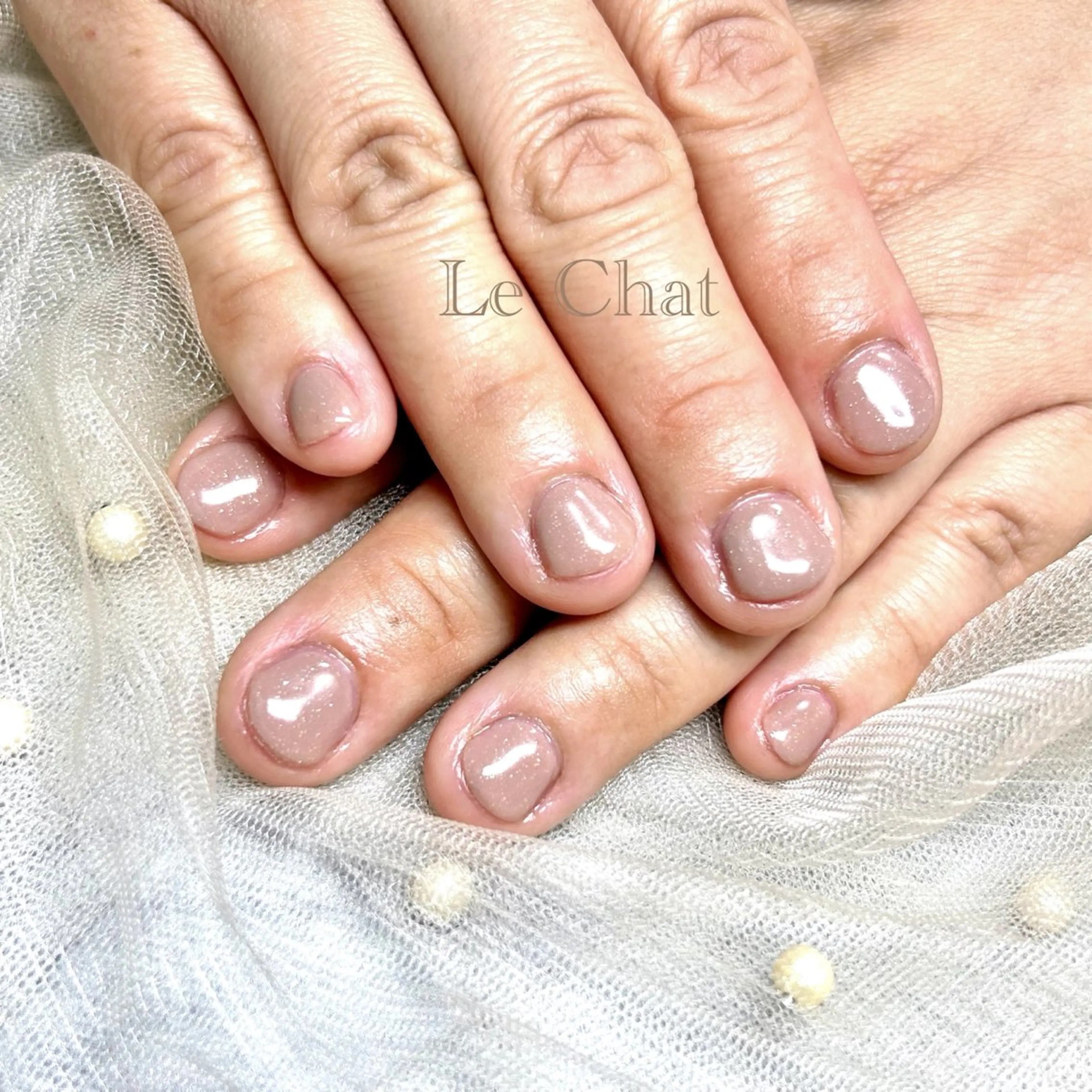ネイル ワンカラーネイル Le Chat ASUKAのネイルデザイン