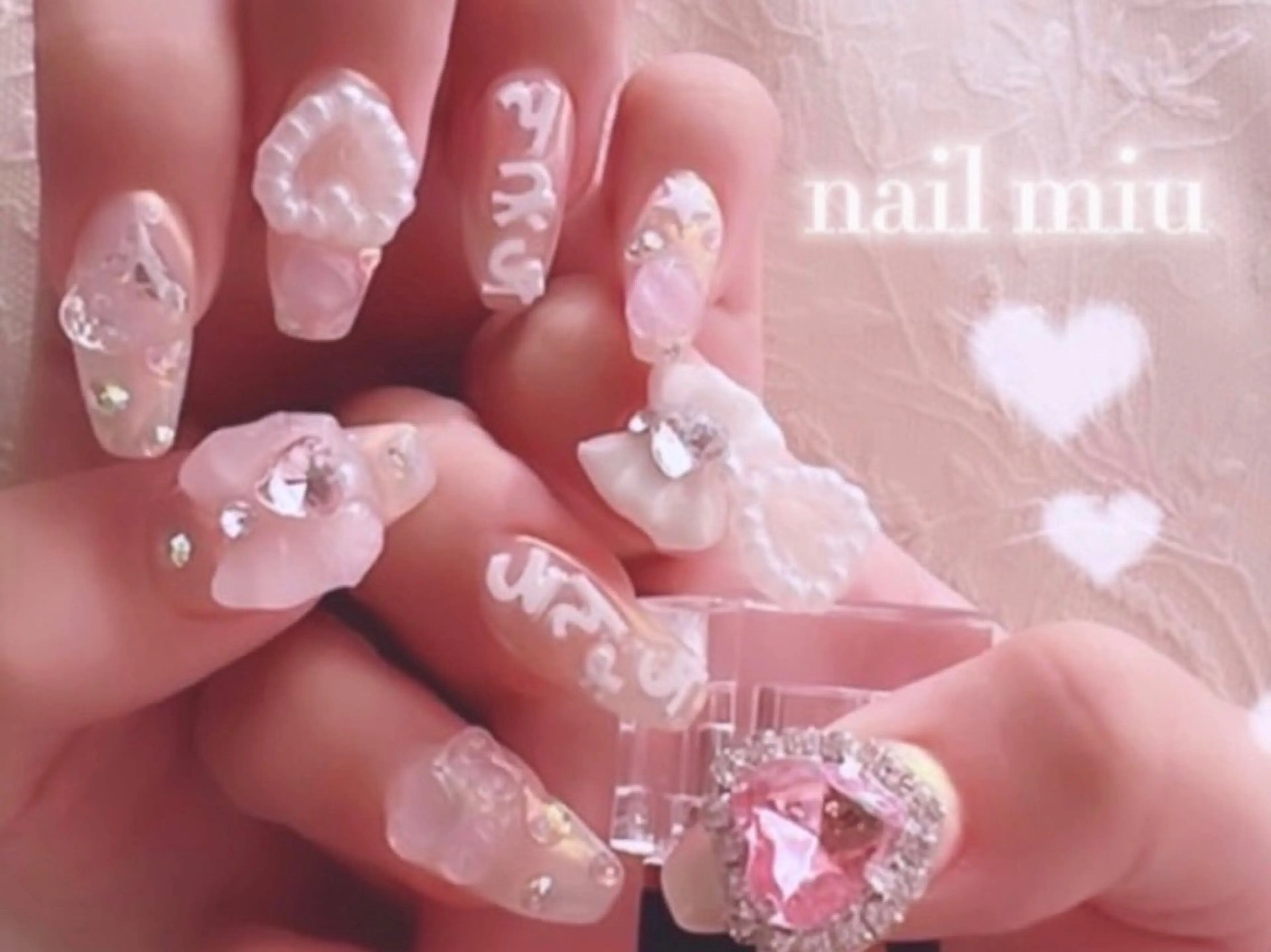 セミロング ハンドネイル プライベートサロン nail miuのネイルデザイン