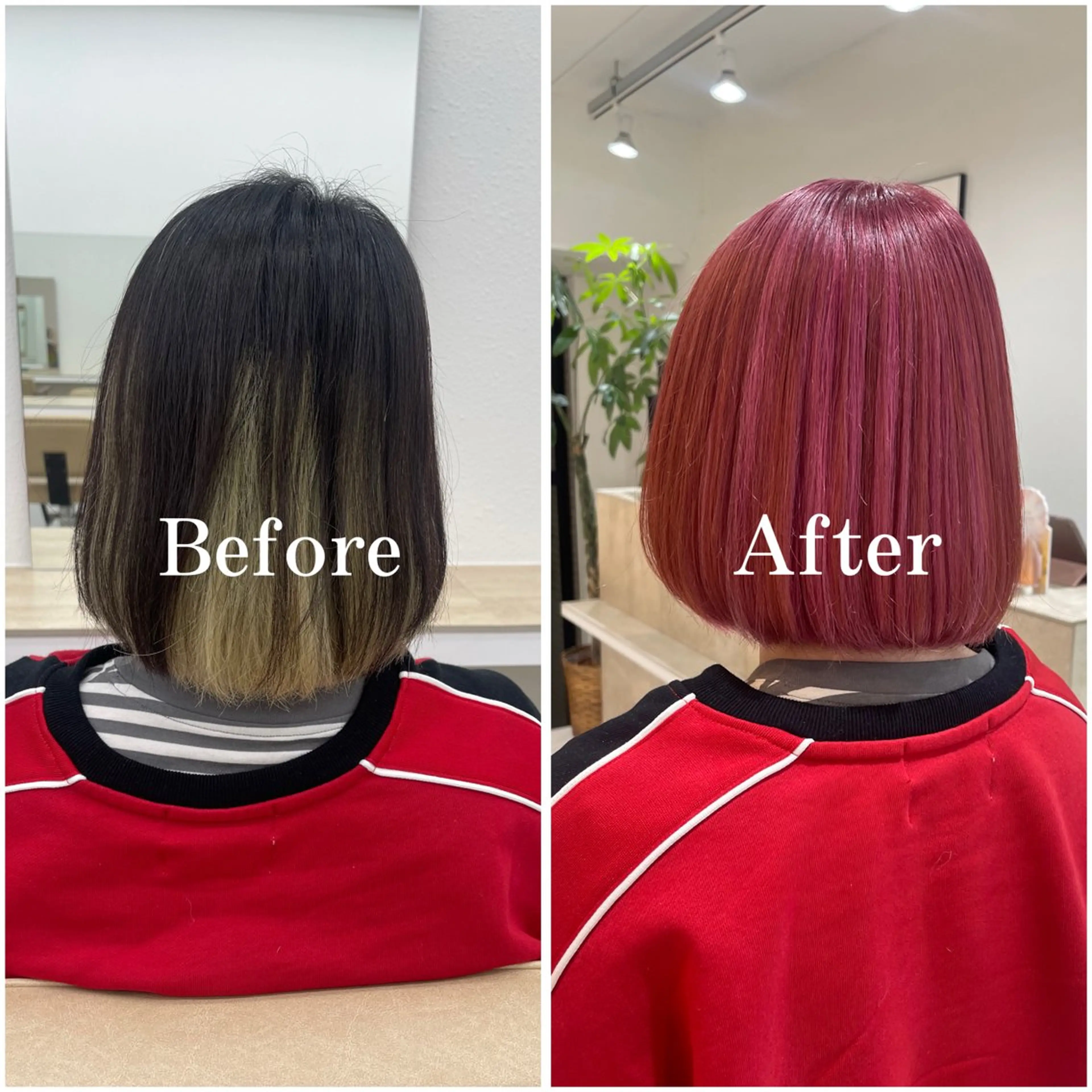 ショート カラー ブリーチ デザインカラー 似合わせカット 縮毛矯正 ヘアカラー ムラ修正/ ハイトーン💖Riaのヘアスタイル