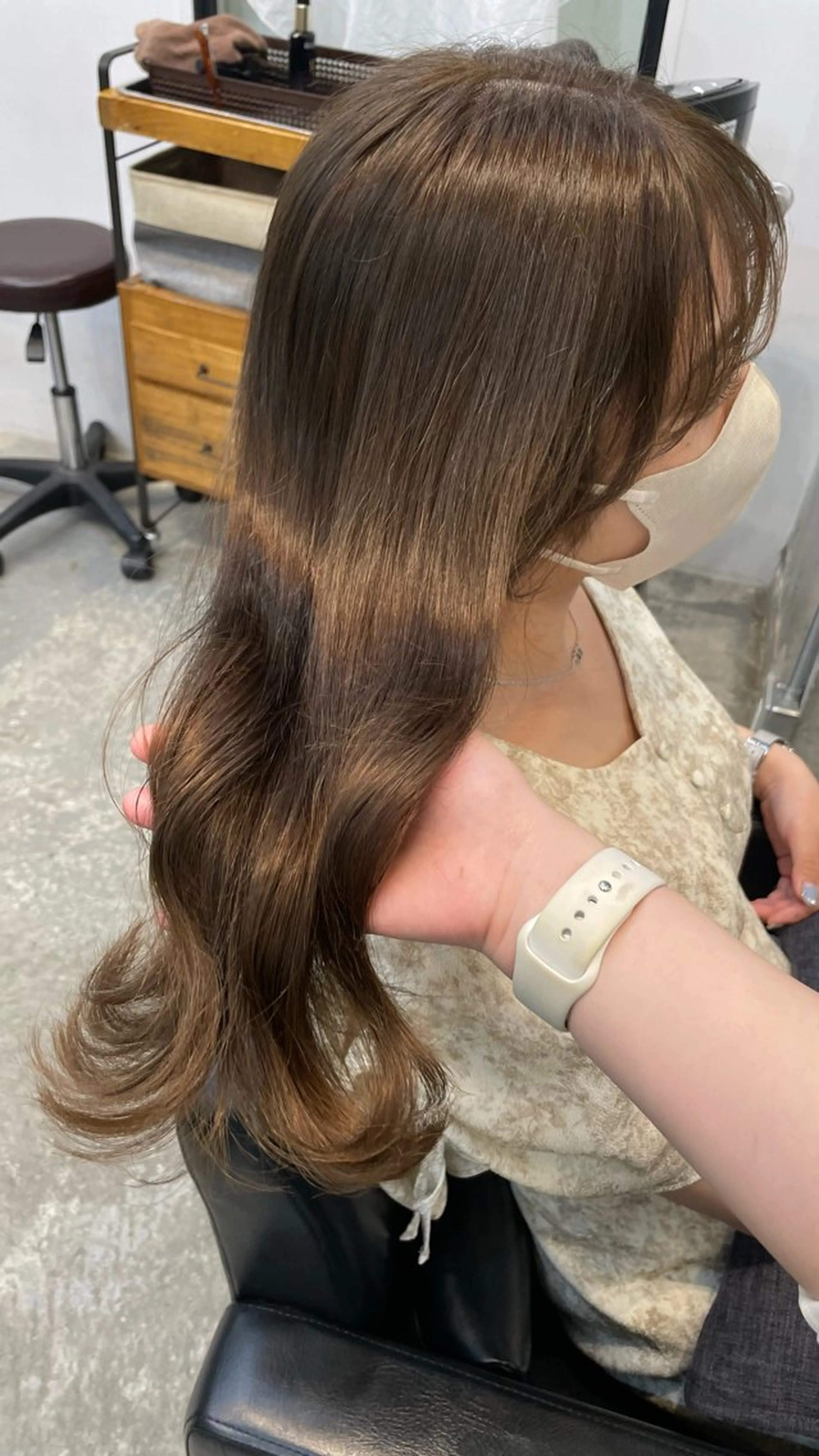 【🌟透明感たっぷり🌟】💞ブリーチなしダブルカラー➕aujuaトリートメント💞の写真