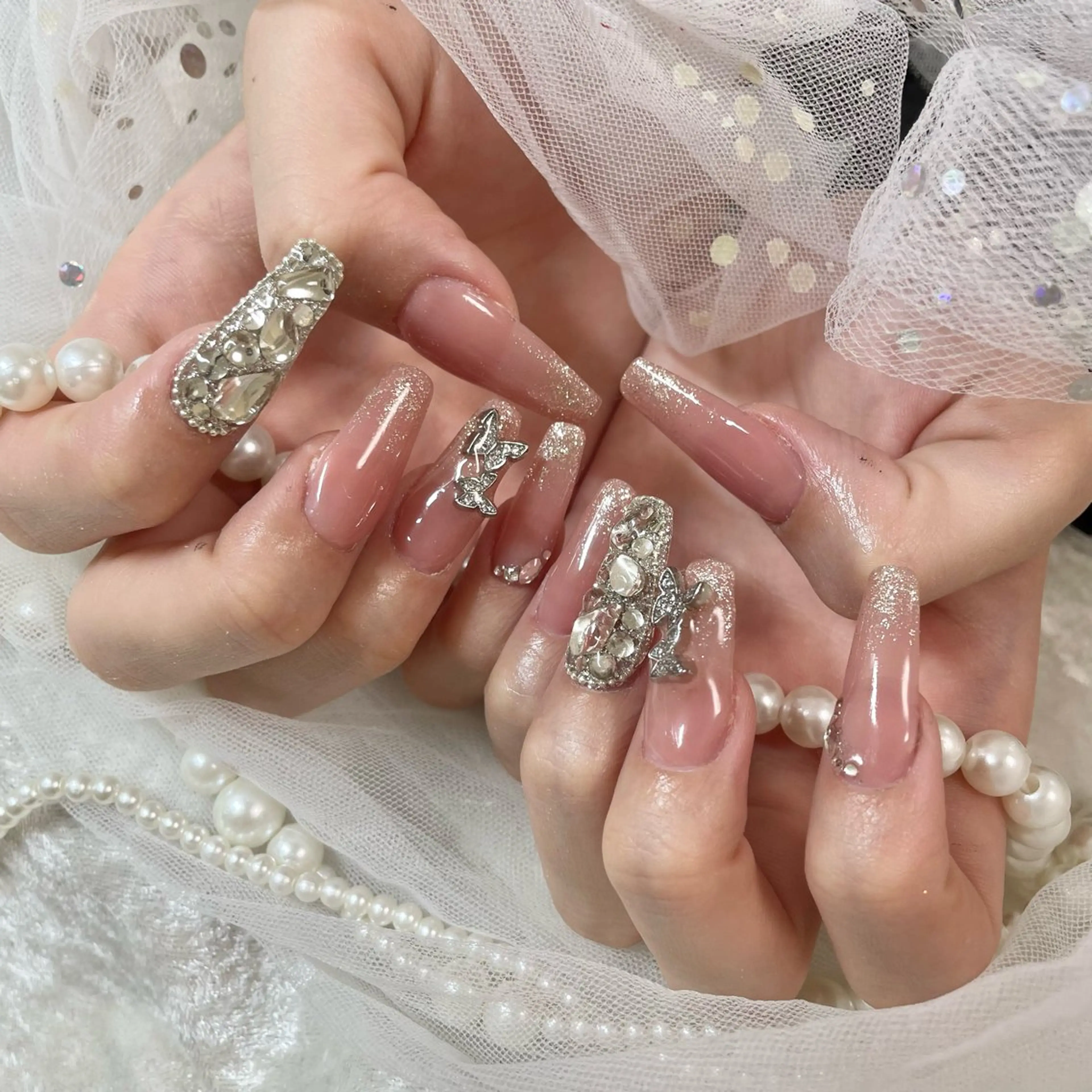 チップ長さだし10本＋やり放題Mプラン(90minデザイン)🎀オフあり、オフなしの写真