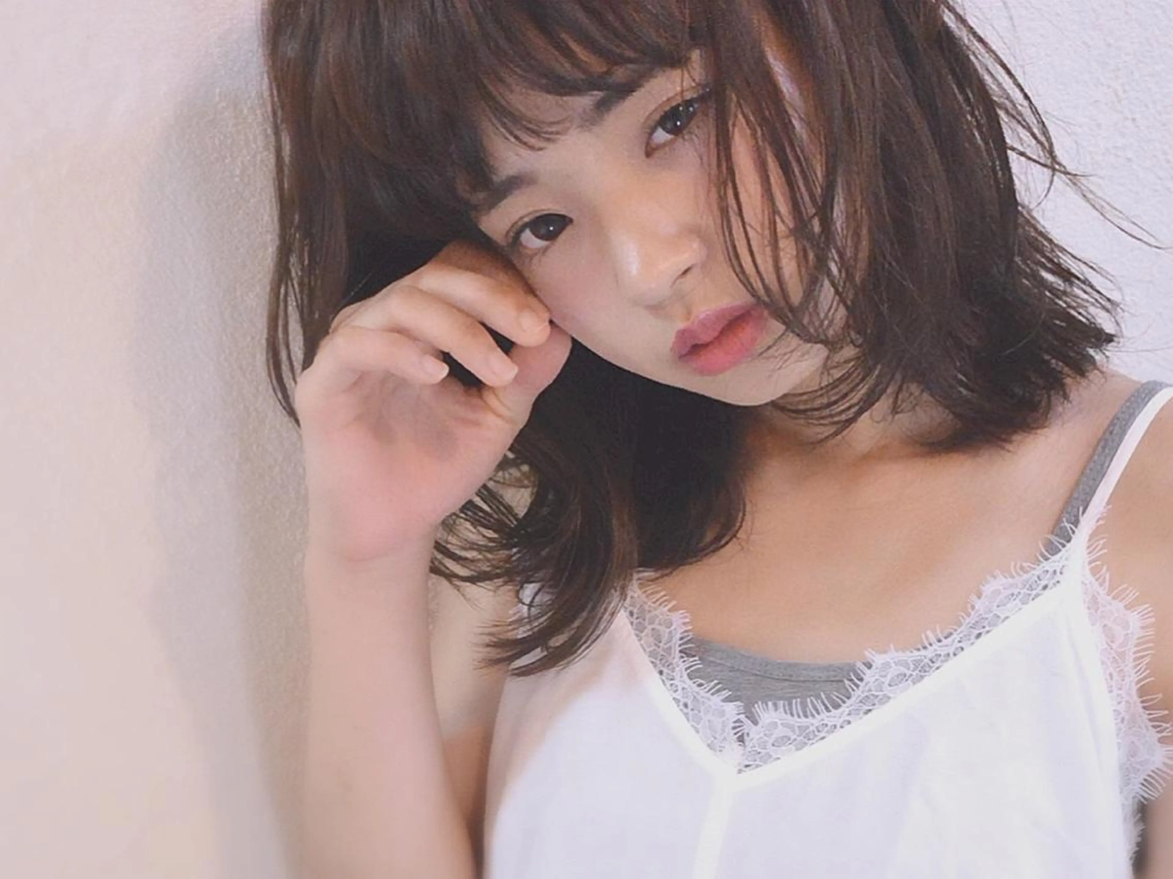 ミディアム カラー パーマ 小顔ショート✁ ⁂Yukari⁂のヘアスタイル