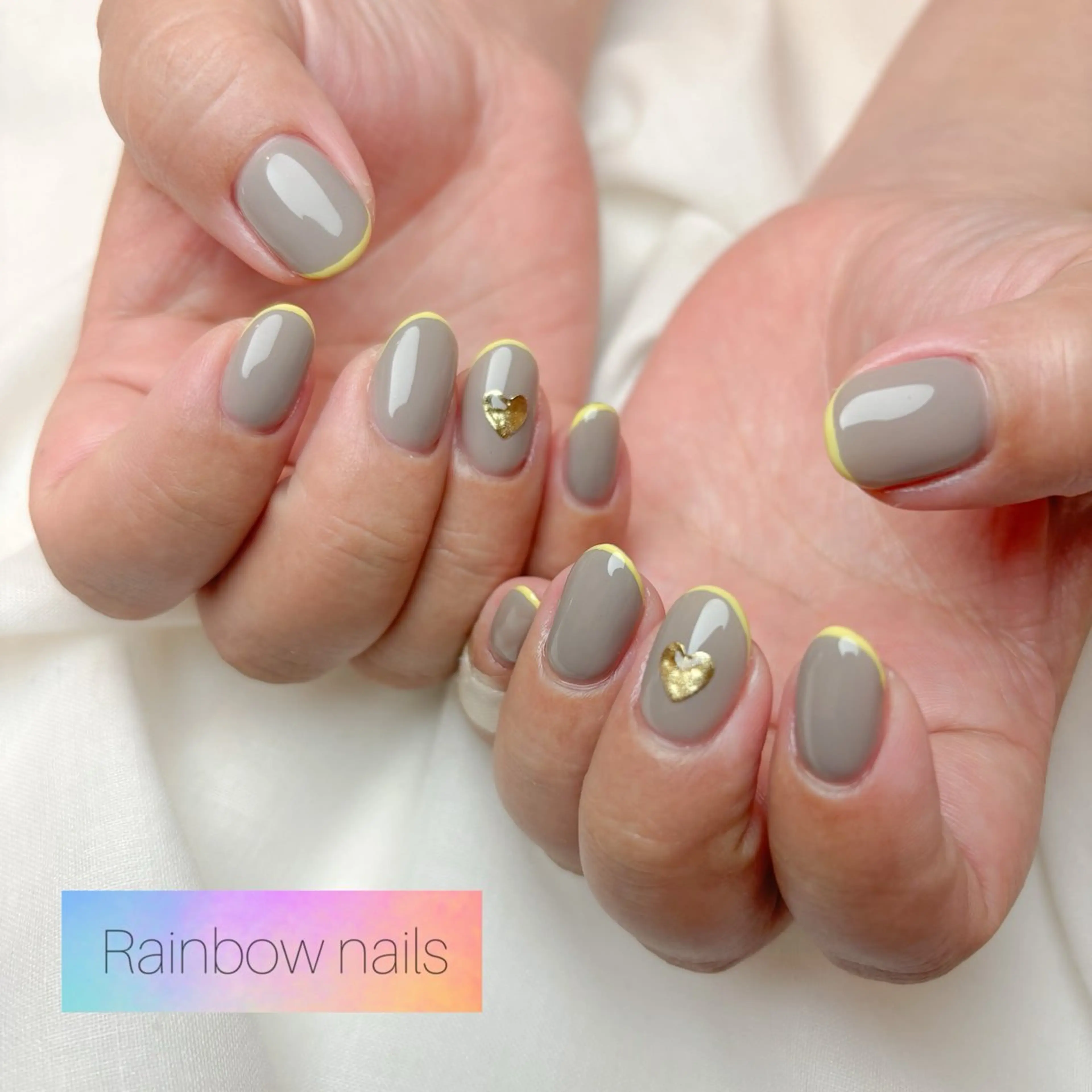 ネイル Rainbow nailsくろちゃんのネイルデザイン