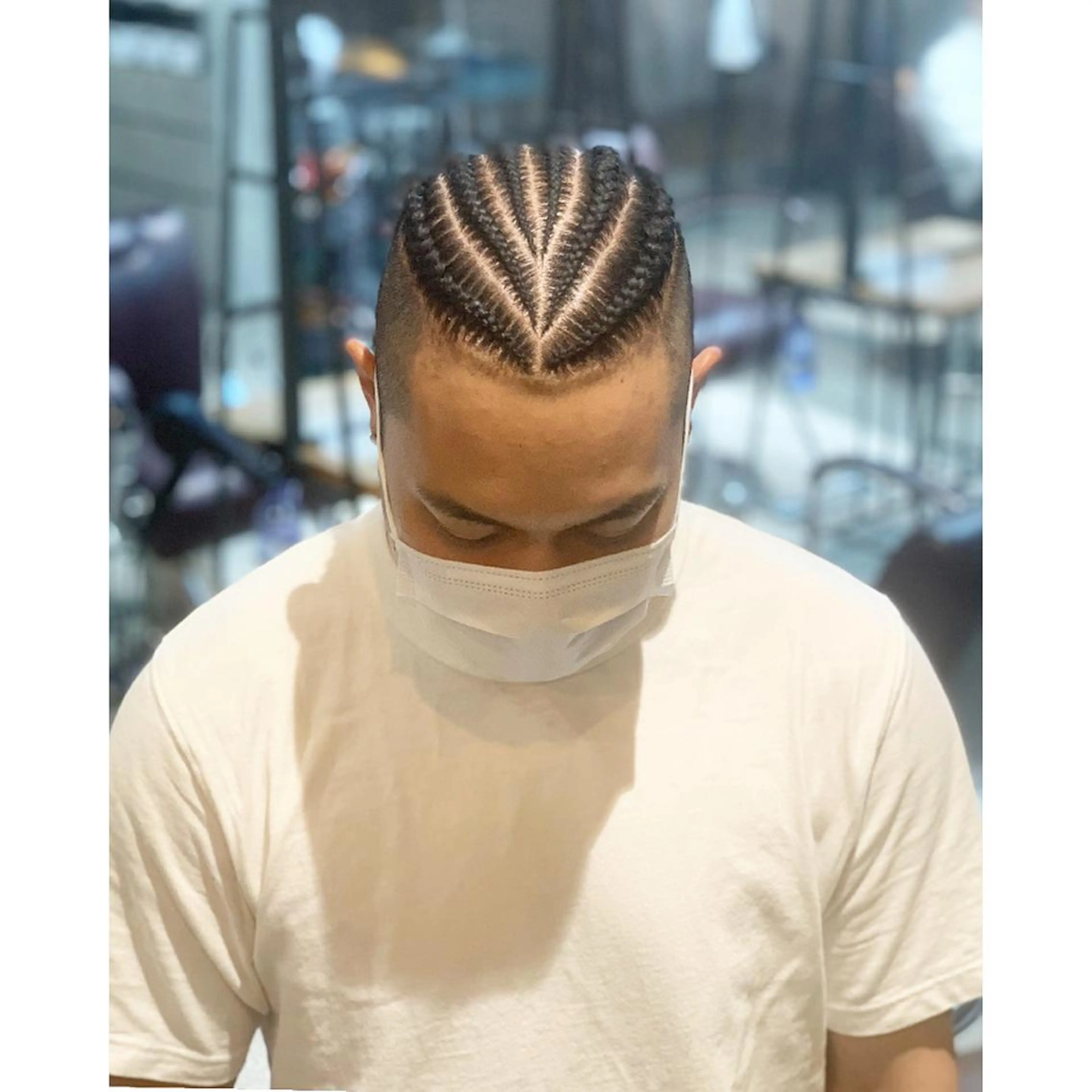 メンズ キッズ エクステ ヘアセット BRAIDS💎愛子 大人ハイライト💎のヘアスタイル