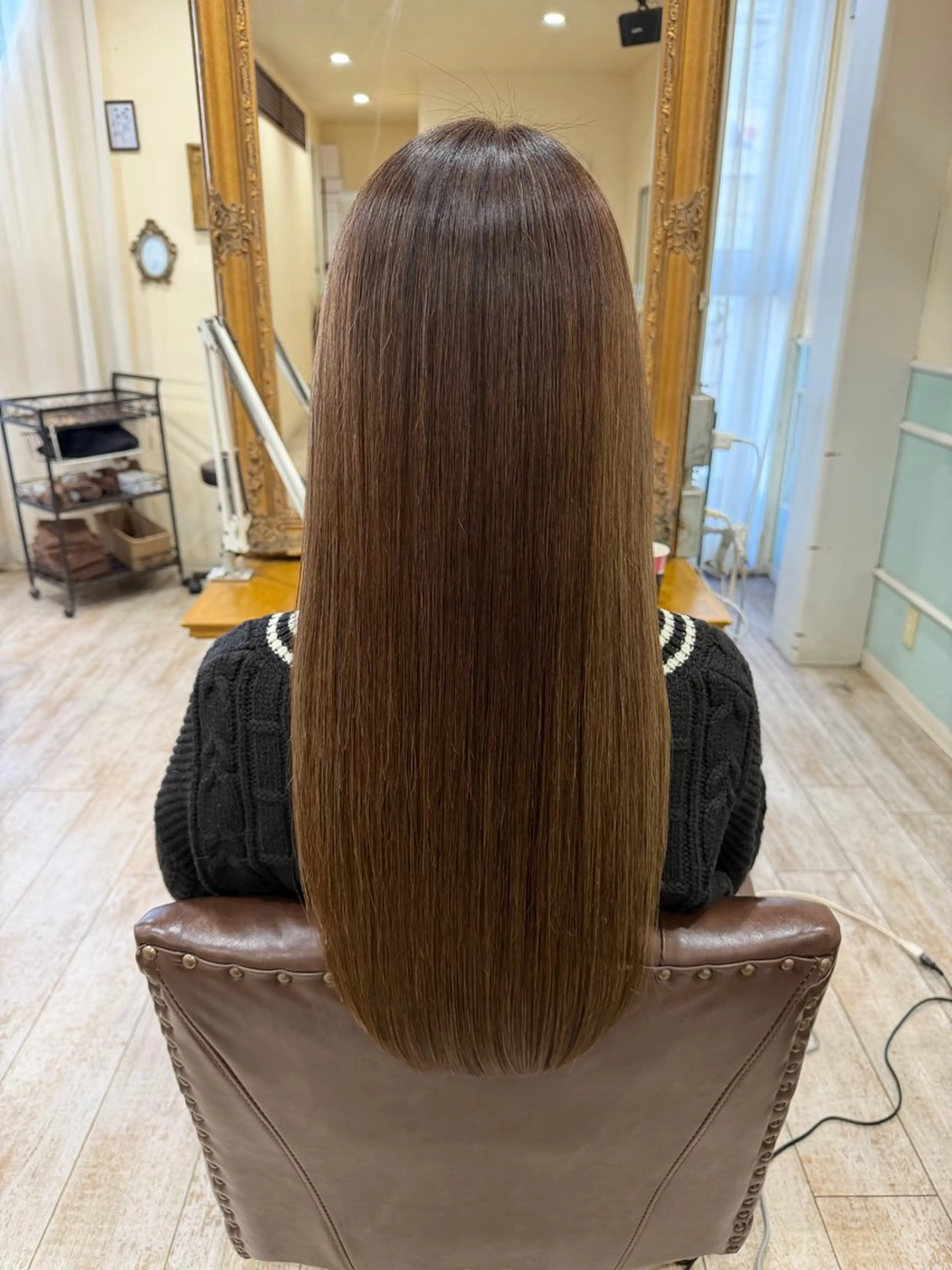 ロング カラー 髪質改善 レイヤーカット カット ヘアカラー 縮毛矯正 トリートメント 新越谷noble店長 松本拓也▶◀*.のヘアスタイル