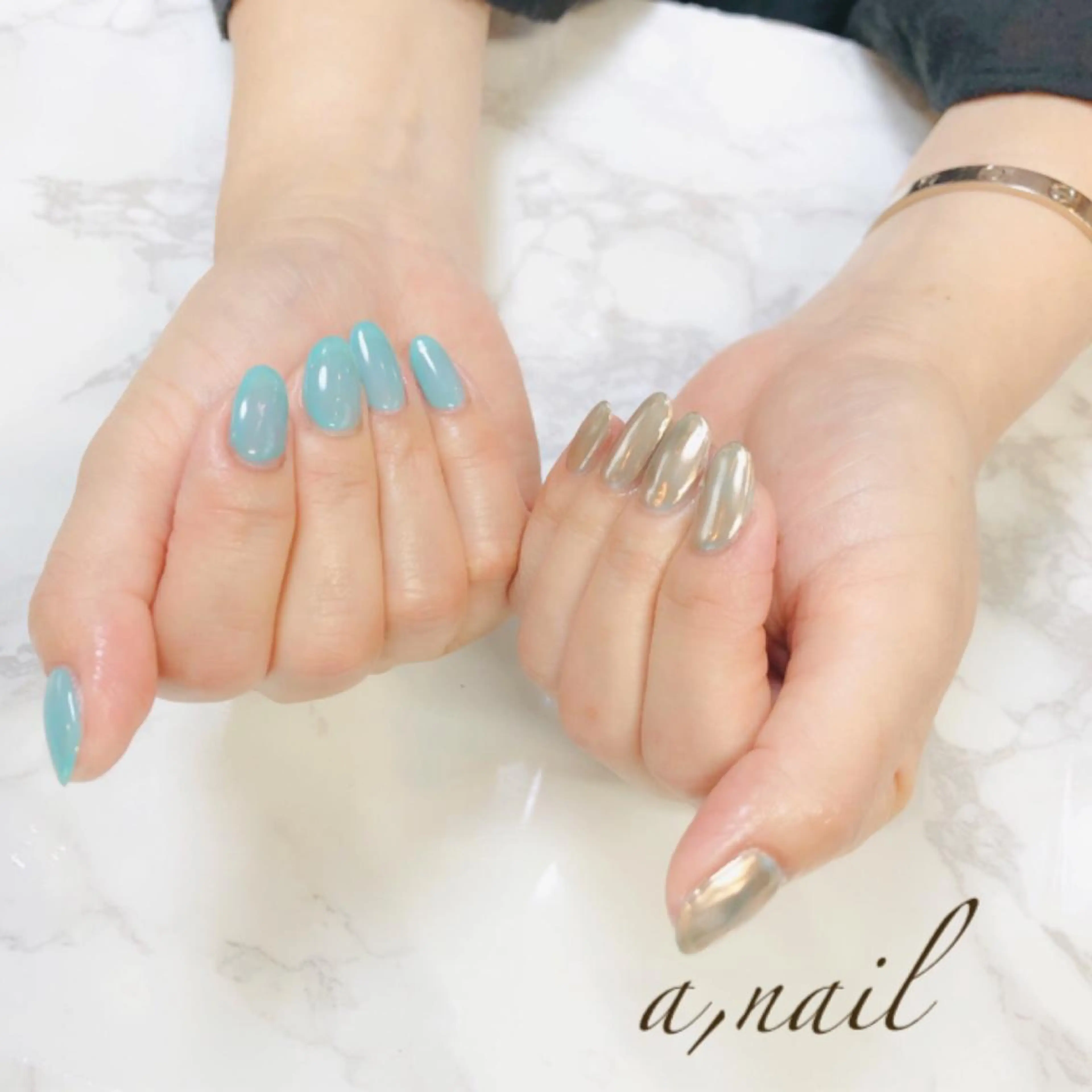 ネイル クリアネイル フットネイル ジェルネイル グラデーション ラメ(グリッター) ネイルサロン エーネイルのネイルデザイン