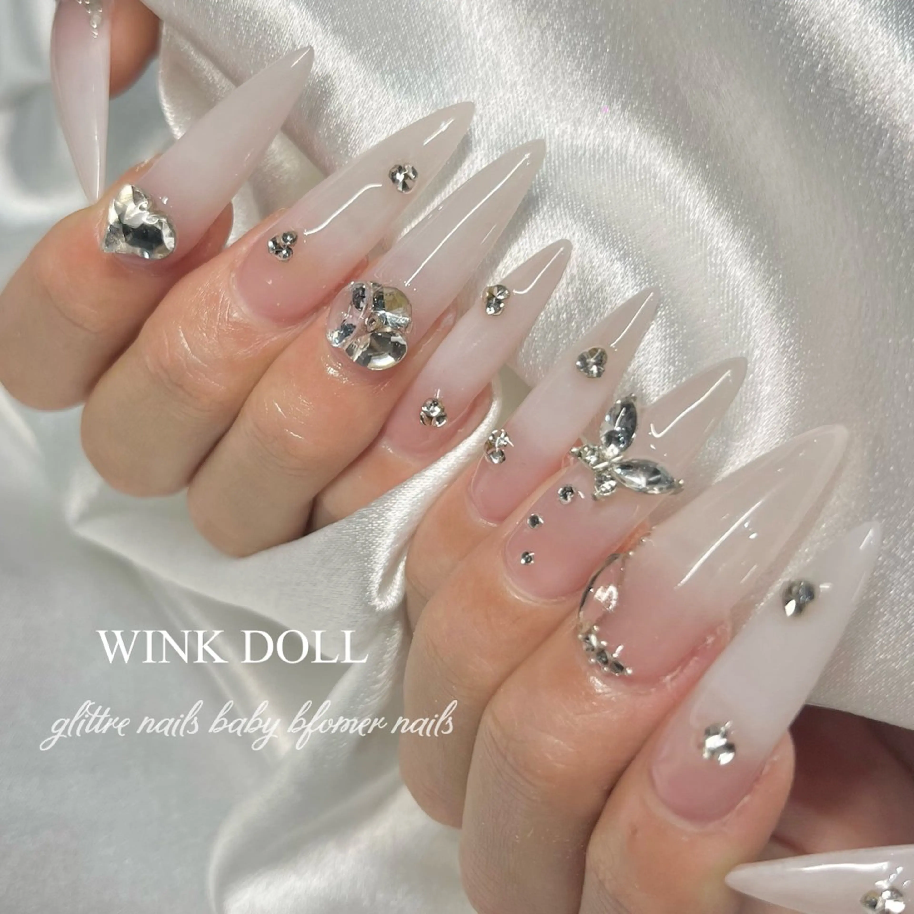 ネイル 長さ出し WINK DOLL 🌹MARIのネイルデザイン