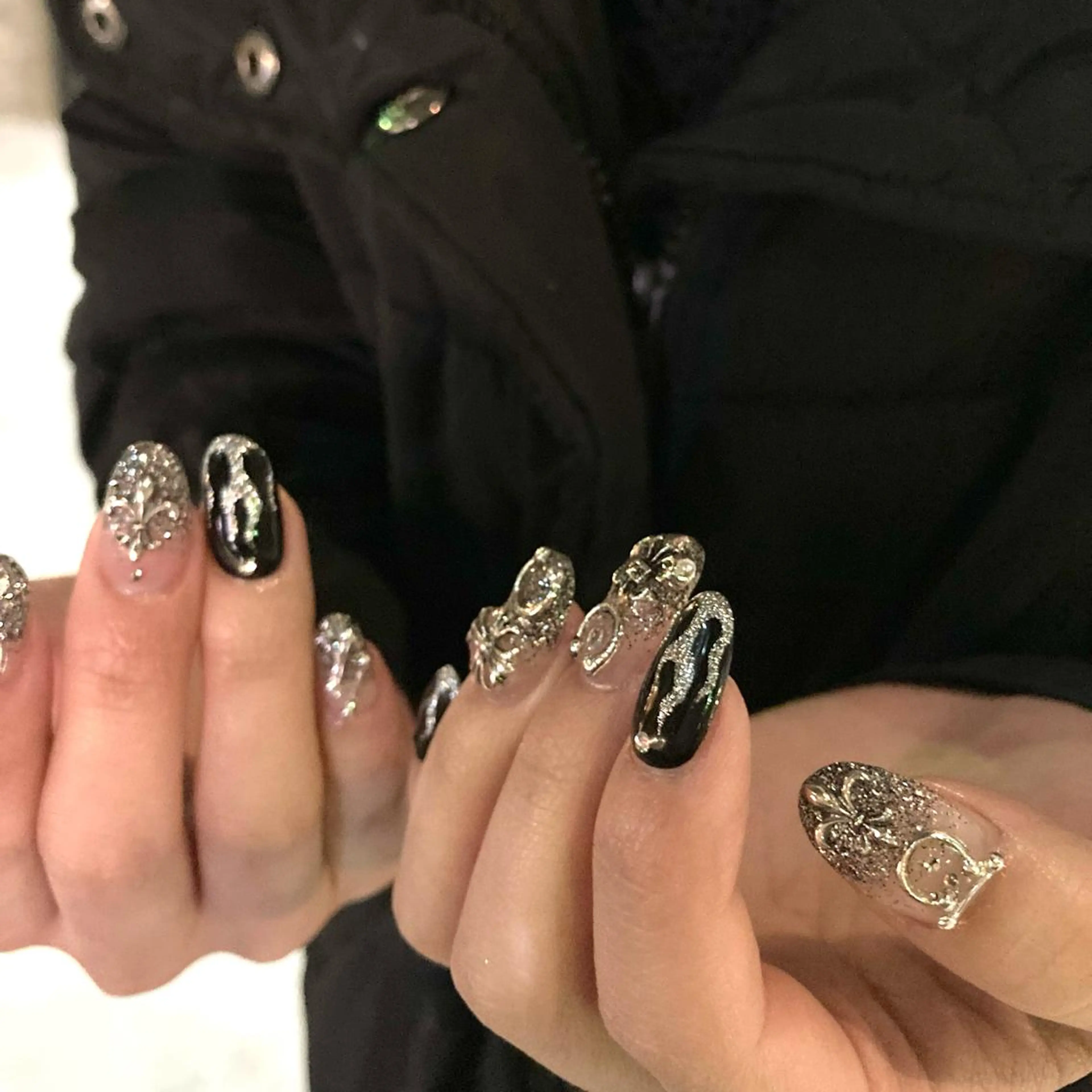 ネイル ハンドネイル フットネイル kana/モード ・グランジ໒꒱のネイルデザイン