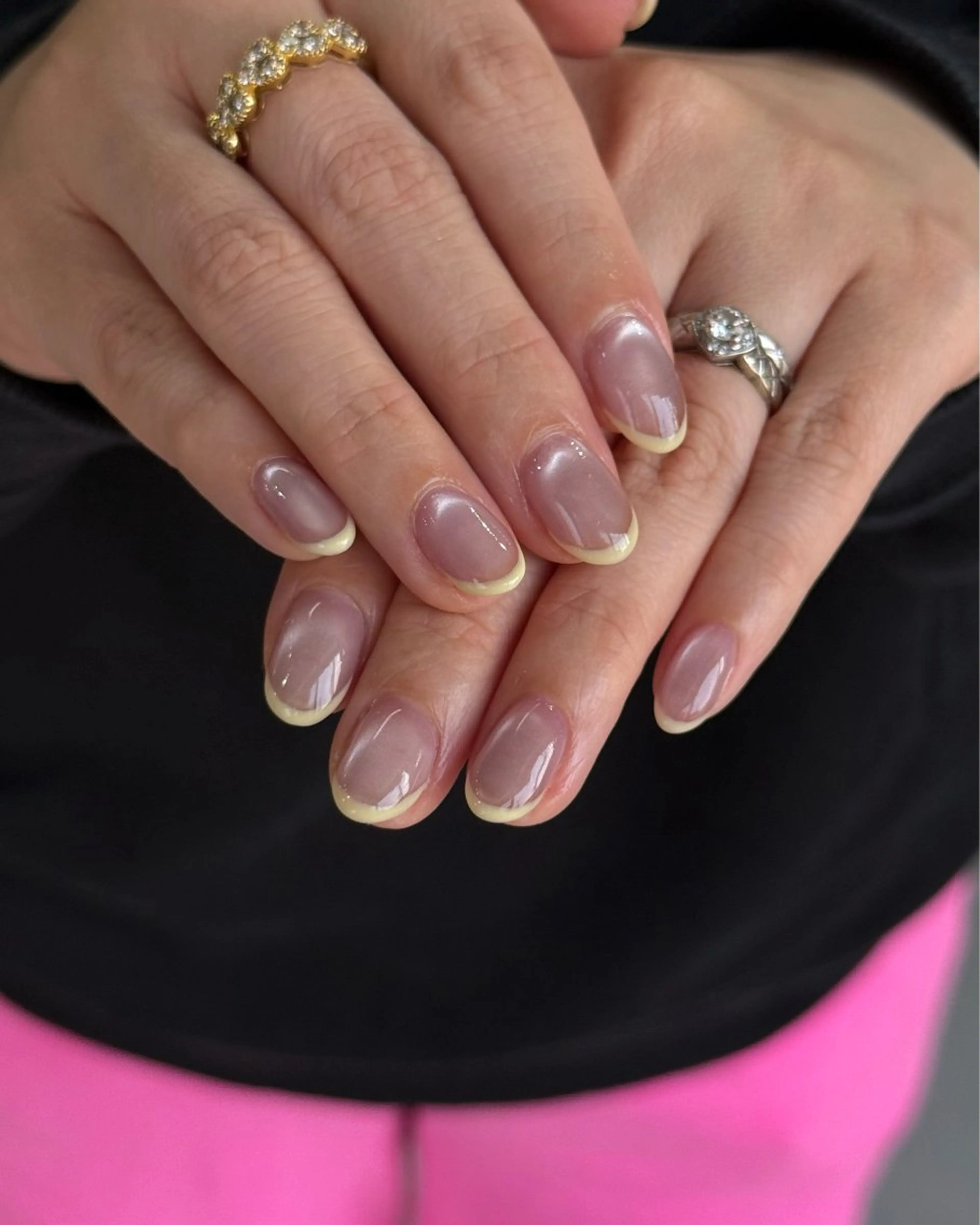 ネイル フレンチネイル ハンドネイル MISATO ネイリスト福岡/薬院のネイルデザイン