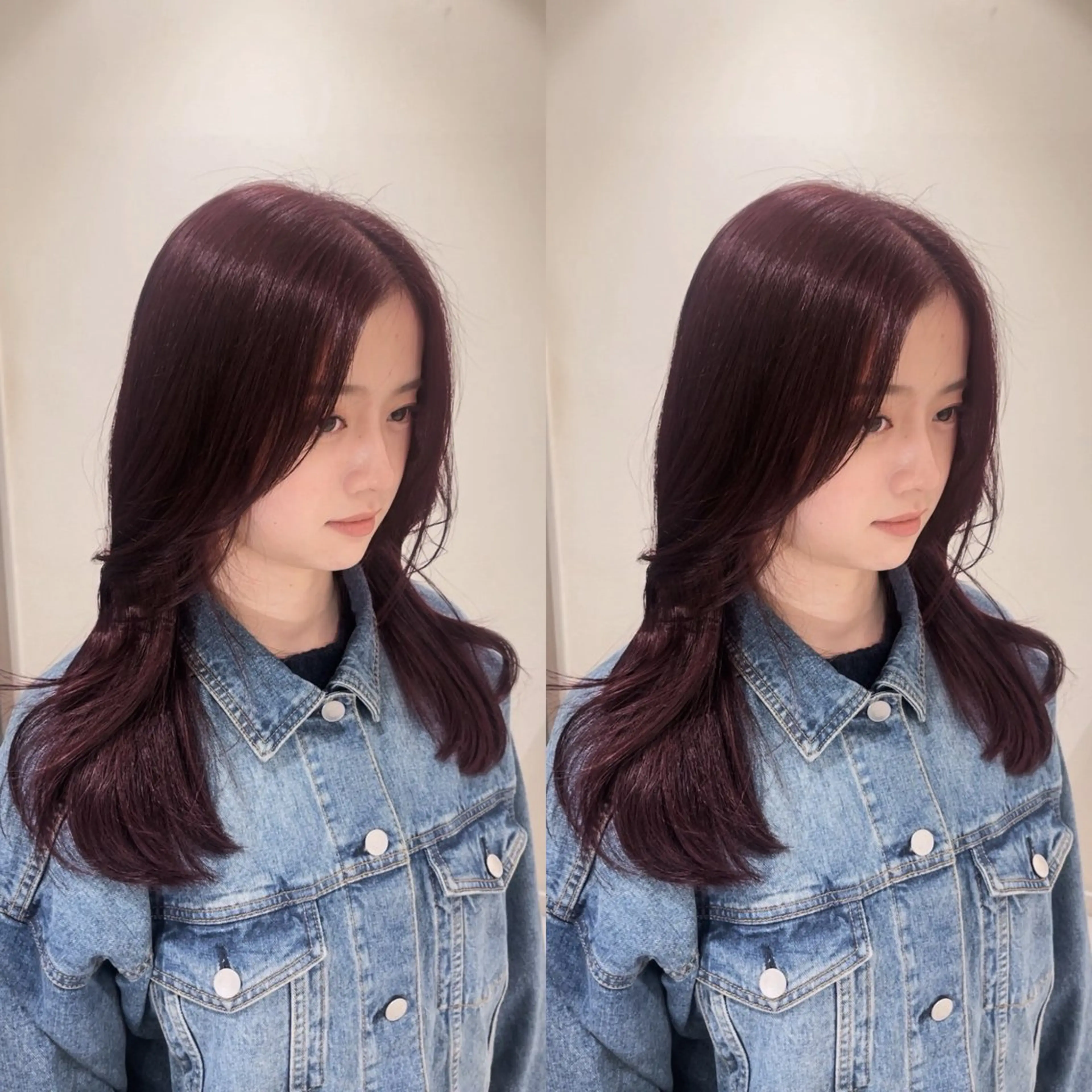 ロング カラー ブリーチ 💖大人韓国ヘア💖 韓国艶カラー【銀座】のヘアスタイル