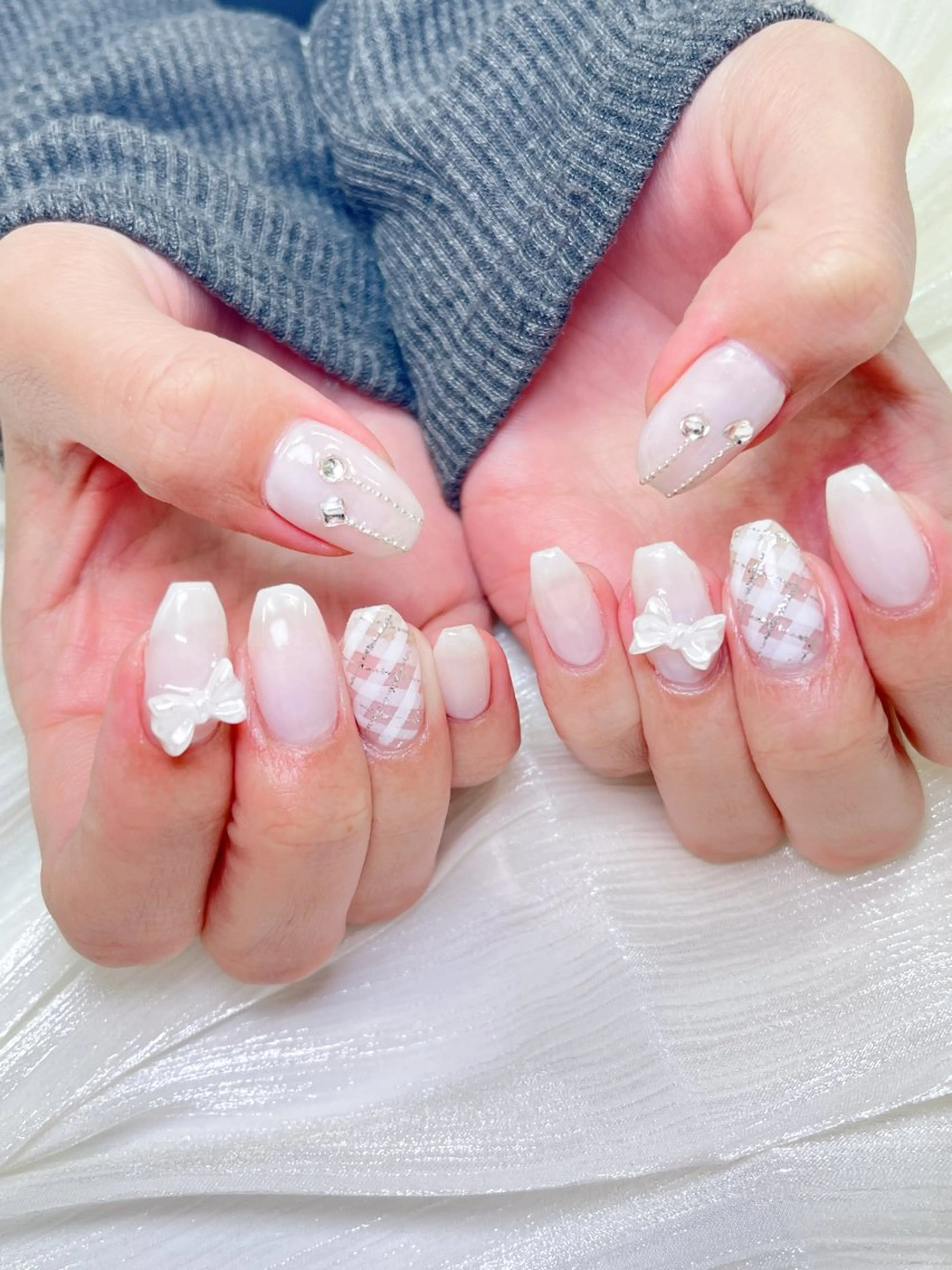 ネイル ジェルネイル 持ち込み ワンカラーネイル candy nail 韓国風ワンホンネイルのネイルデザイン