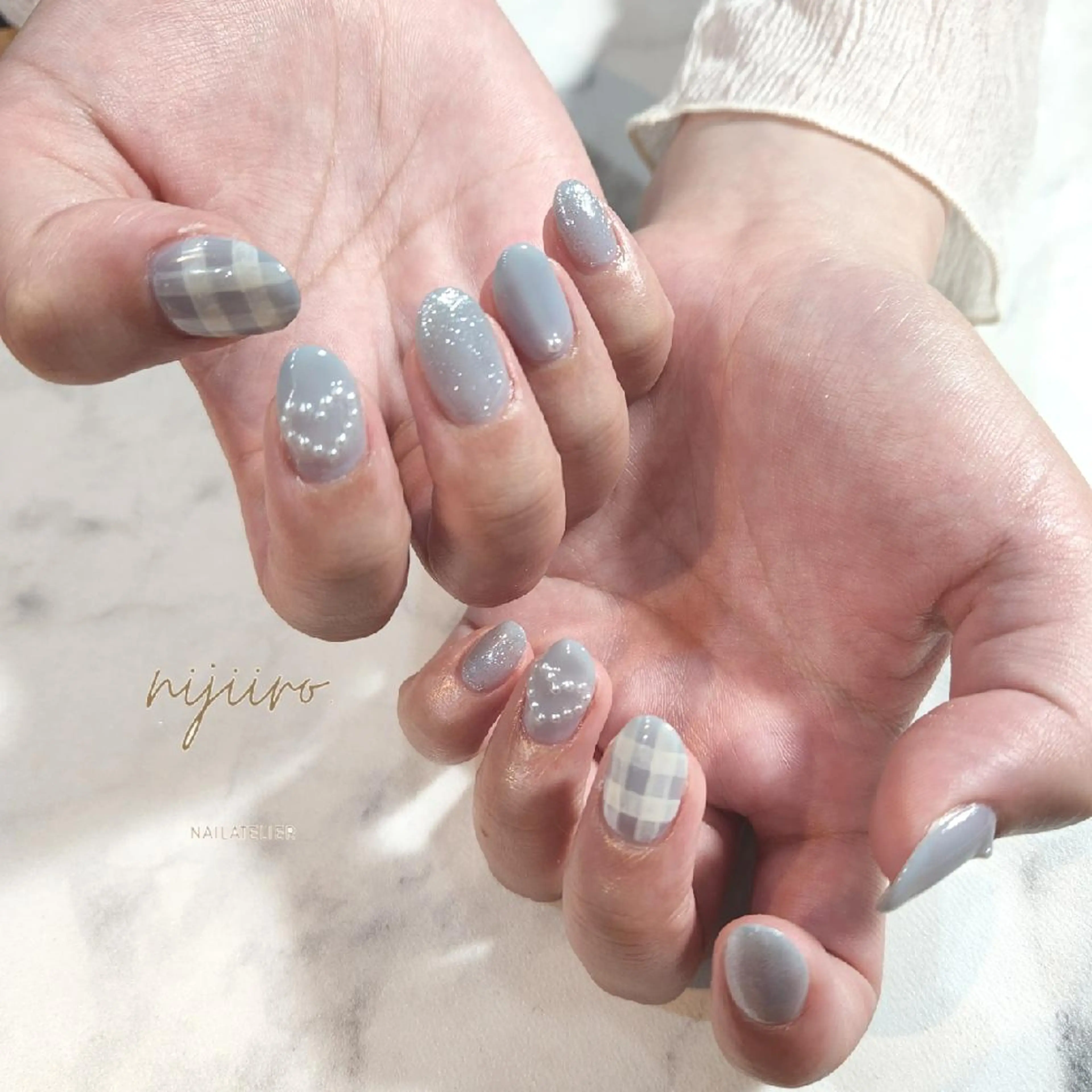 ネイル ハンドネイル nailatelier nijiiro.所属・nijiiro🌈 サトウのネイルデザイン