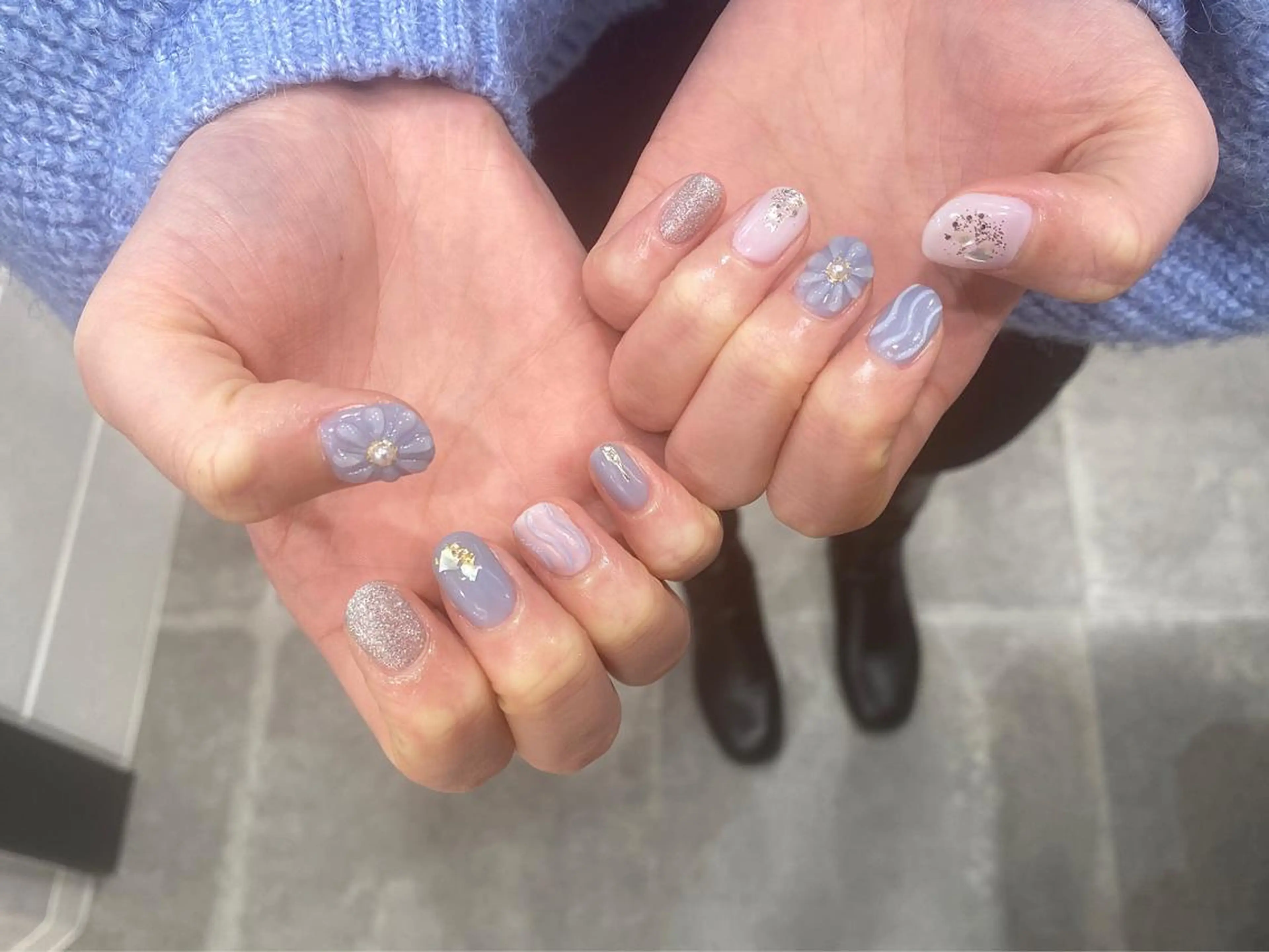 ネイル ハンドネイル NINEnami ニュアンスネイルのネイルデザイン