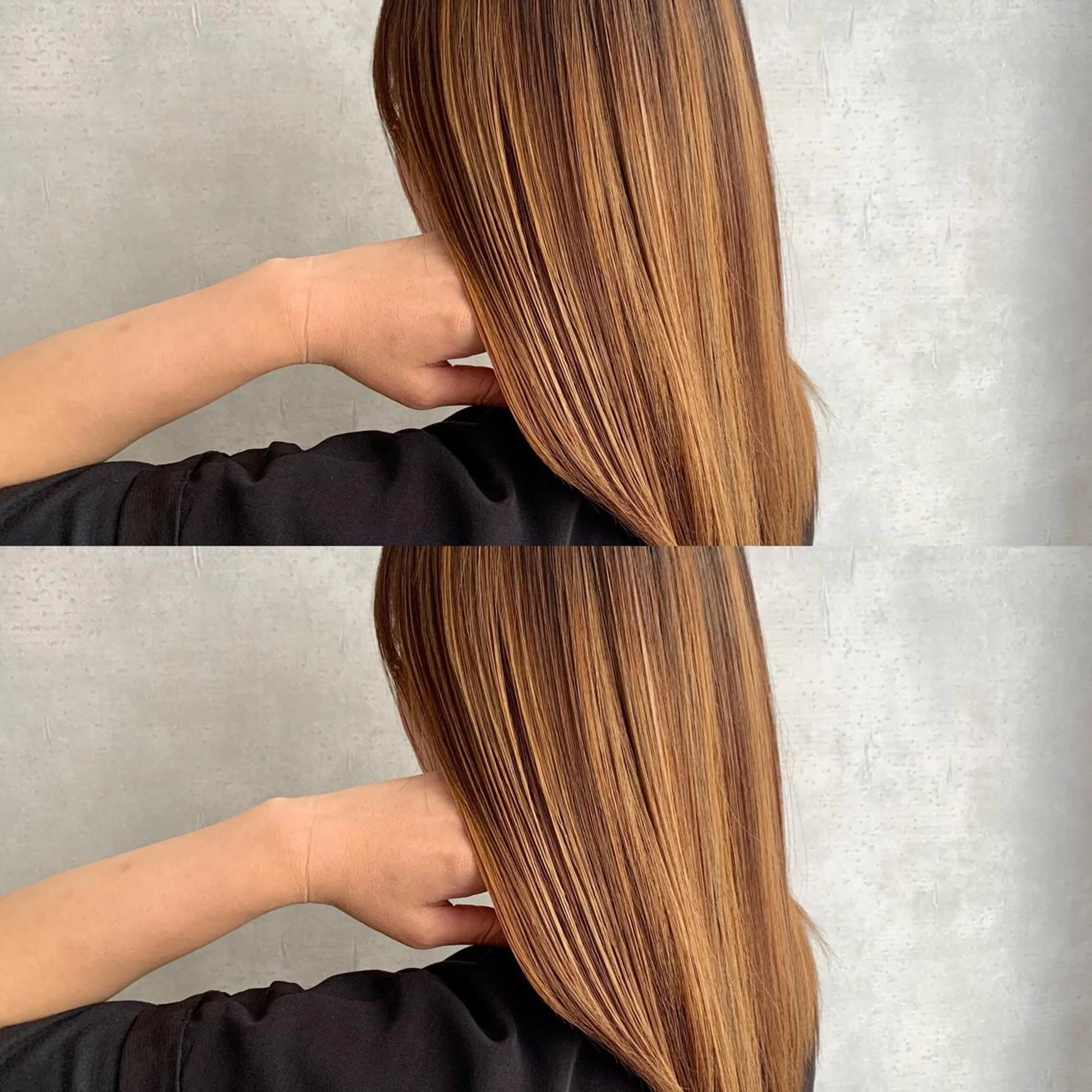 ミディアム カラー カット ヘアカラー トリートメント ♡美髪•艶髪♡砂川 なつきのヘアスタイル