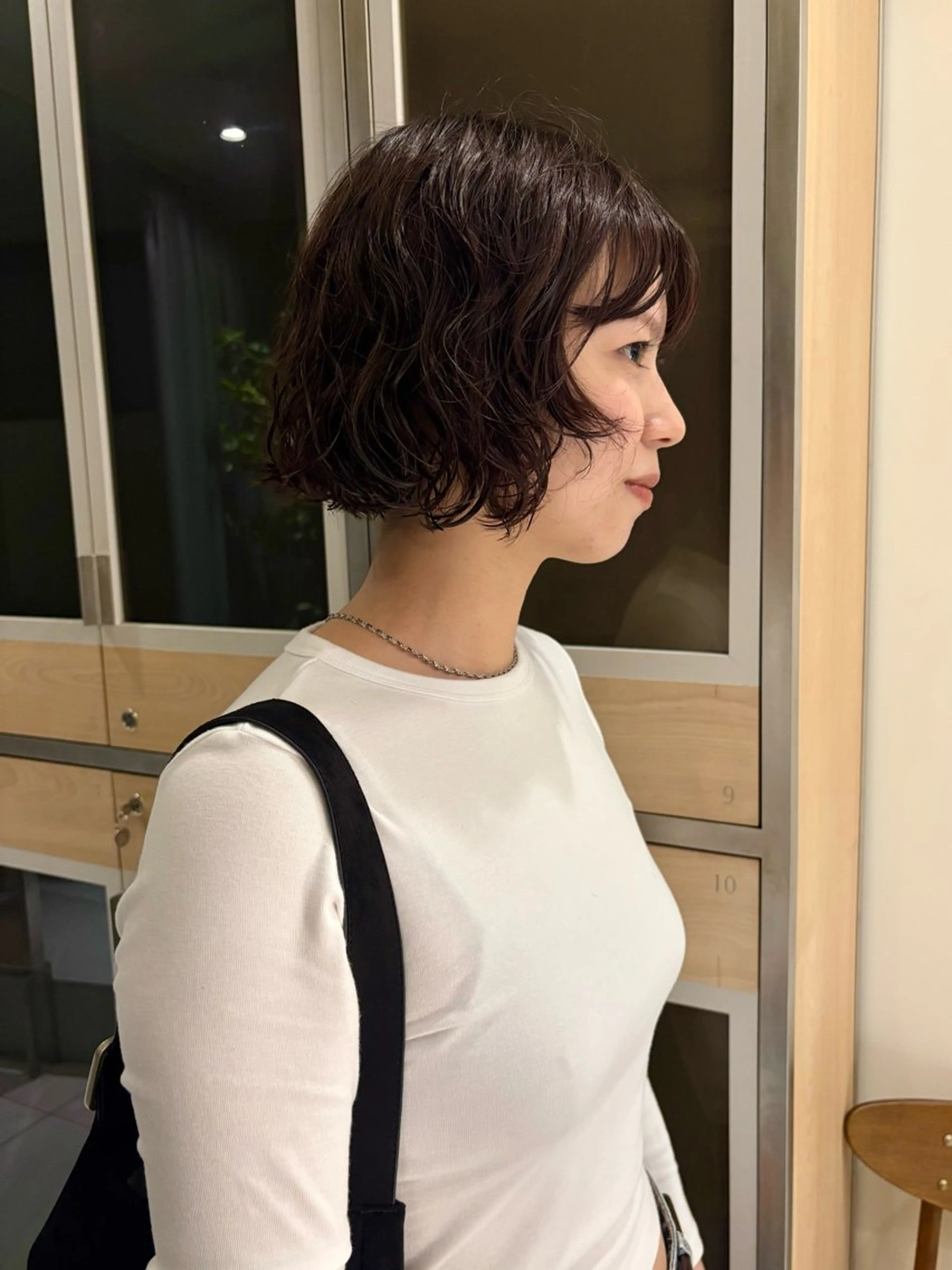 ショート パーマ カット ヘアカラー トリートメント ヘッドスパ ヘアセット 艶髪/ダークトーン 🩶丸山日向のヘアスタイル