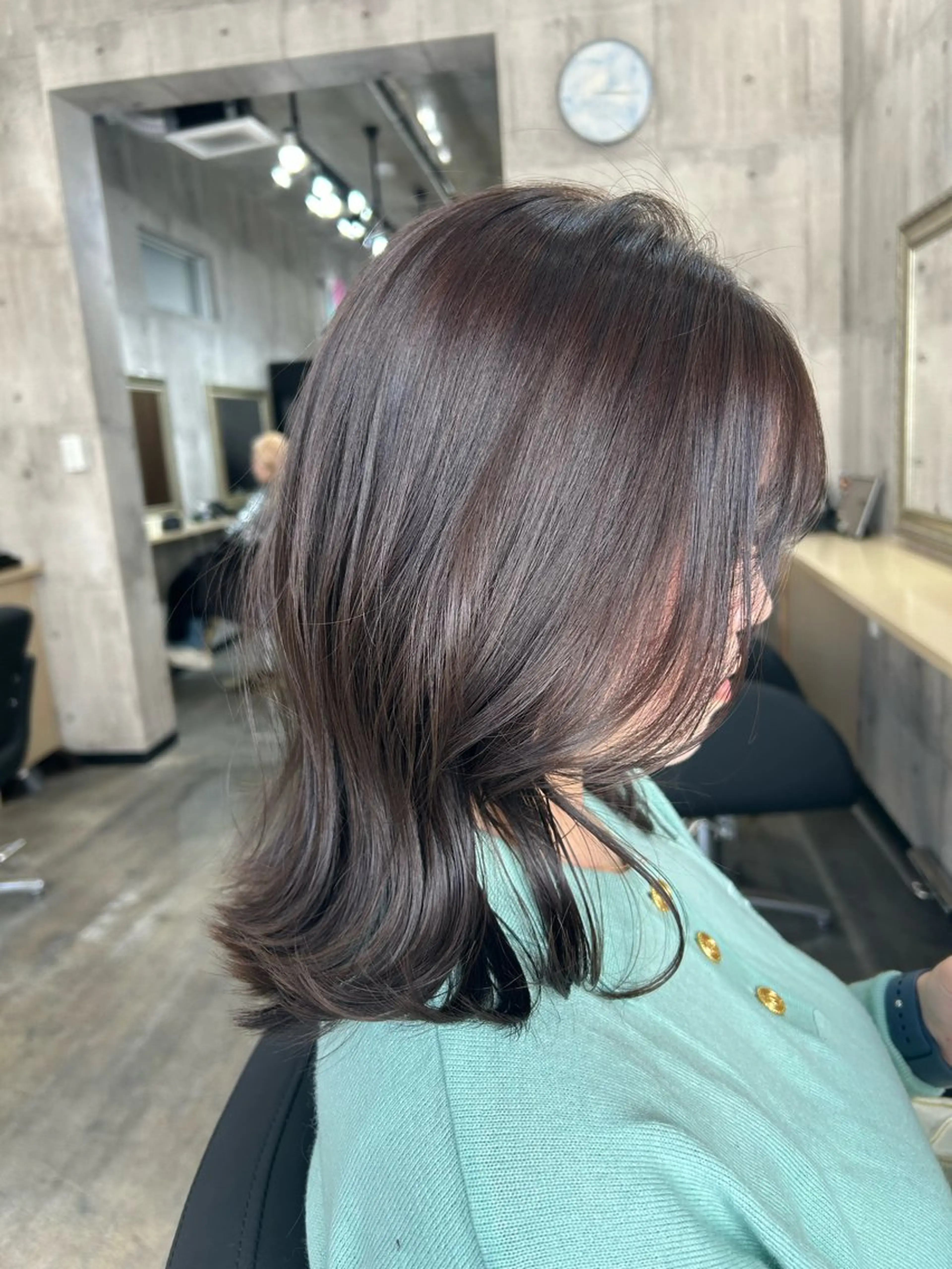 ミディアム カット ヘアカラー トリートメント sunnyside大名所属・sunny side 大名　りょう👸🏼のヘアスタイル