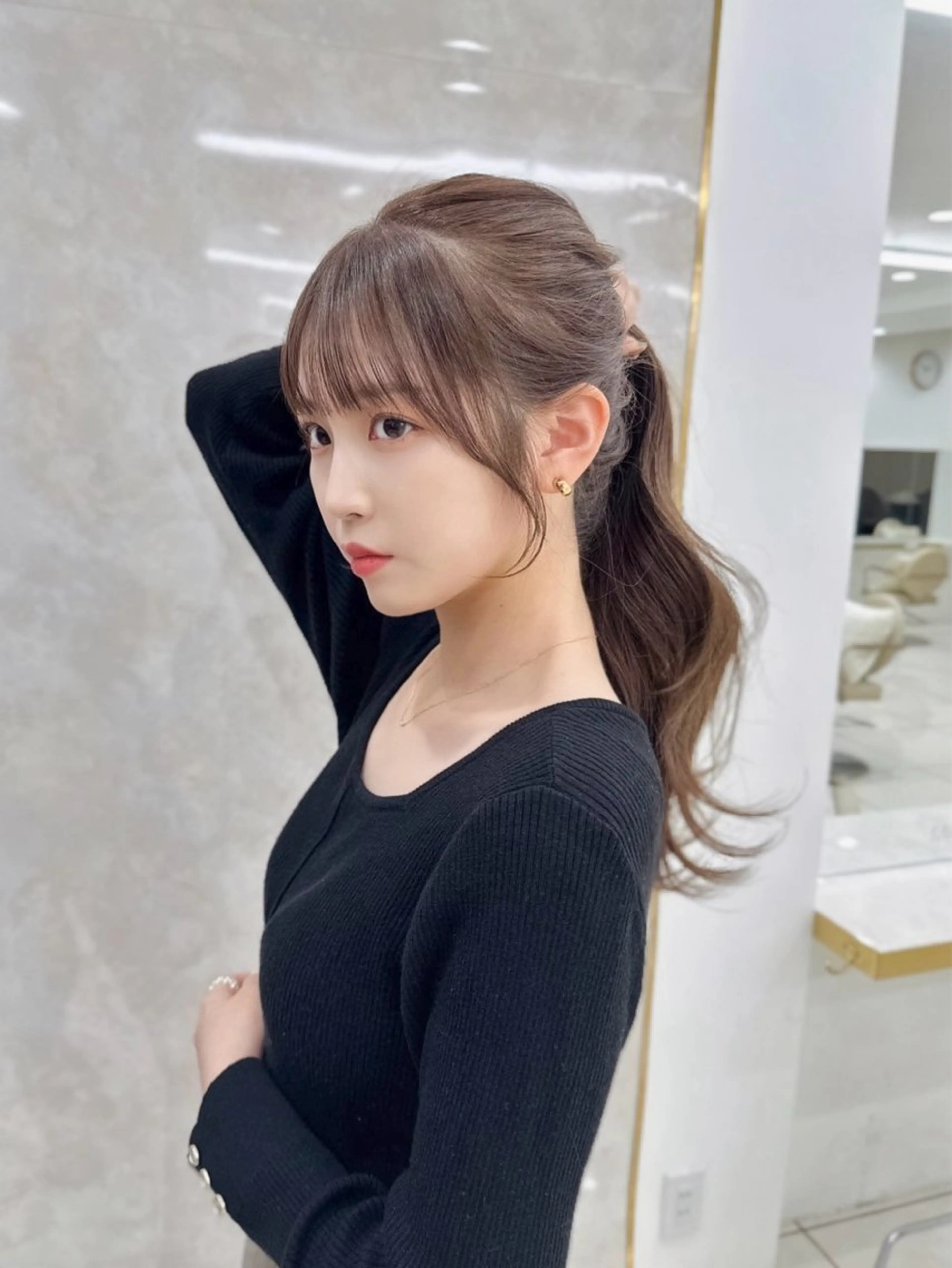 ロング カラー MAEUL NAGOYA所属・前髪顔周り/レイヤー 韓国/桔川恒のヘアスタイル