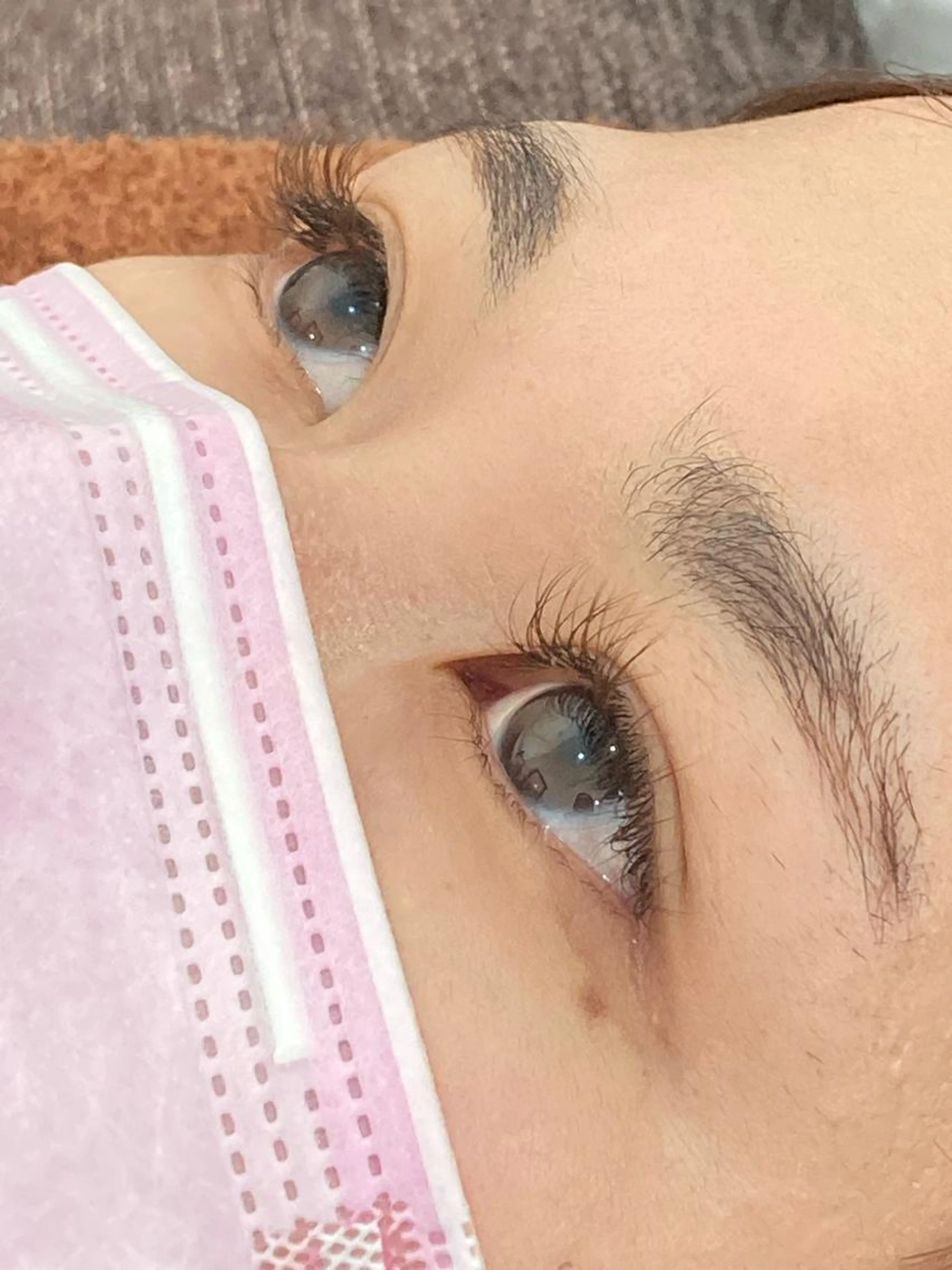 ［オフ込］カラーエクステ全体　100本　ブラウン系の写真