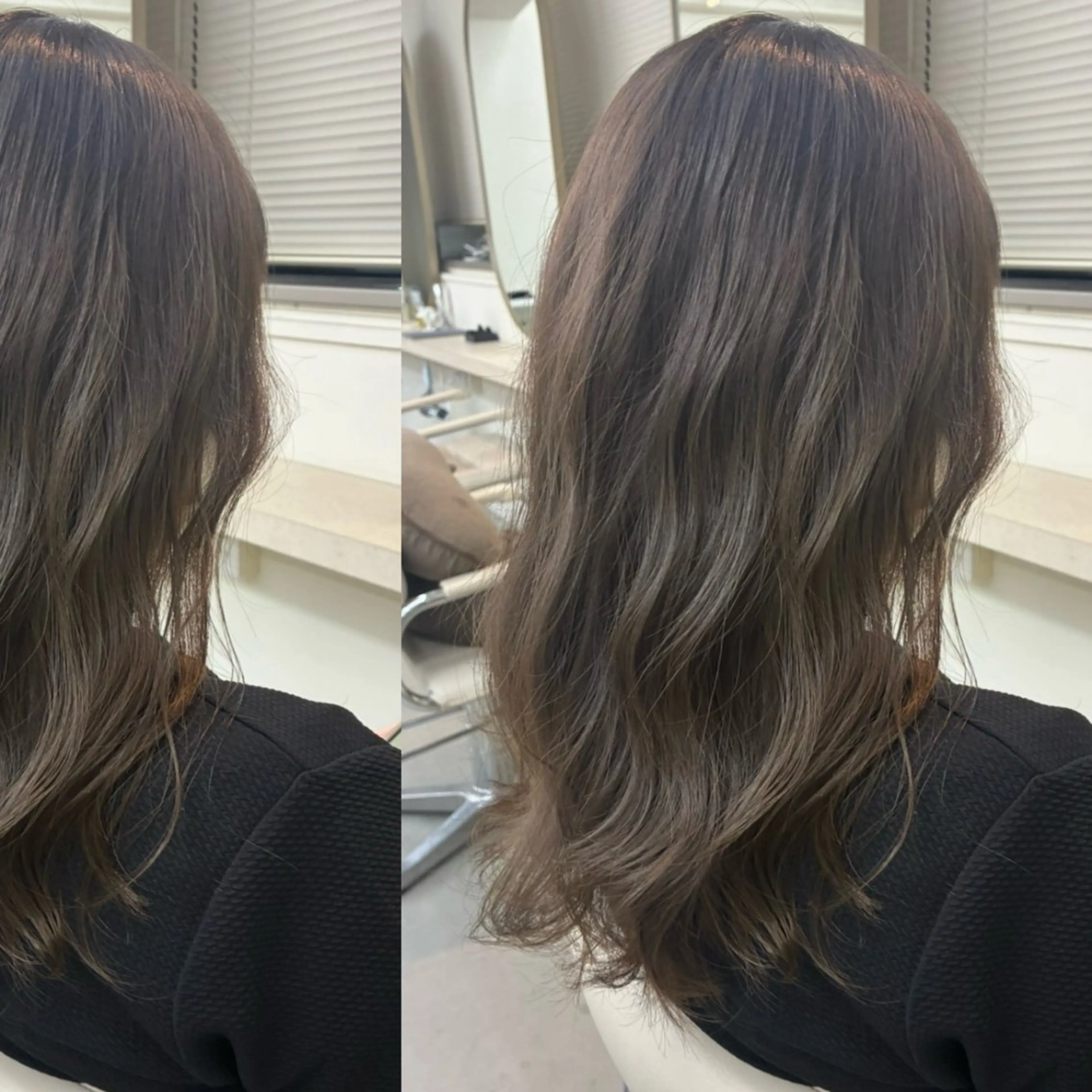 セミロング カラー カット ヘアカラー トリートメント link by urban.所属・名古屋駅【透明感 カラー】hinanoのヘアスタイル