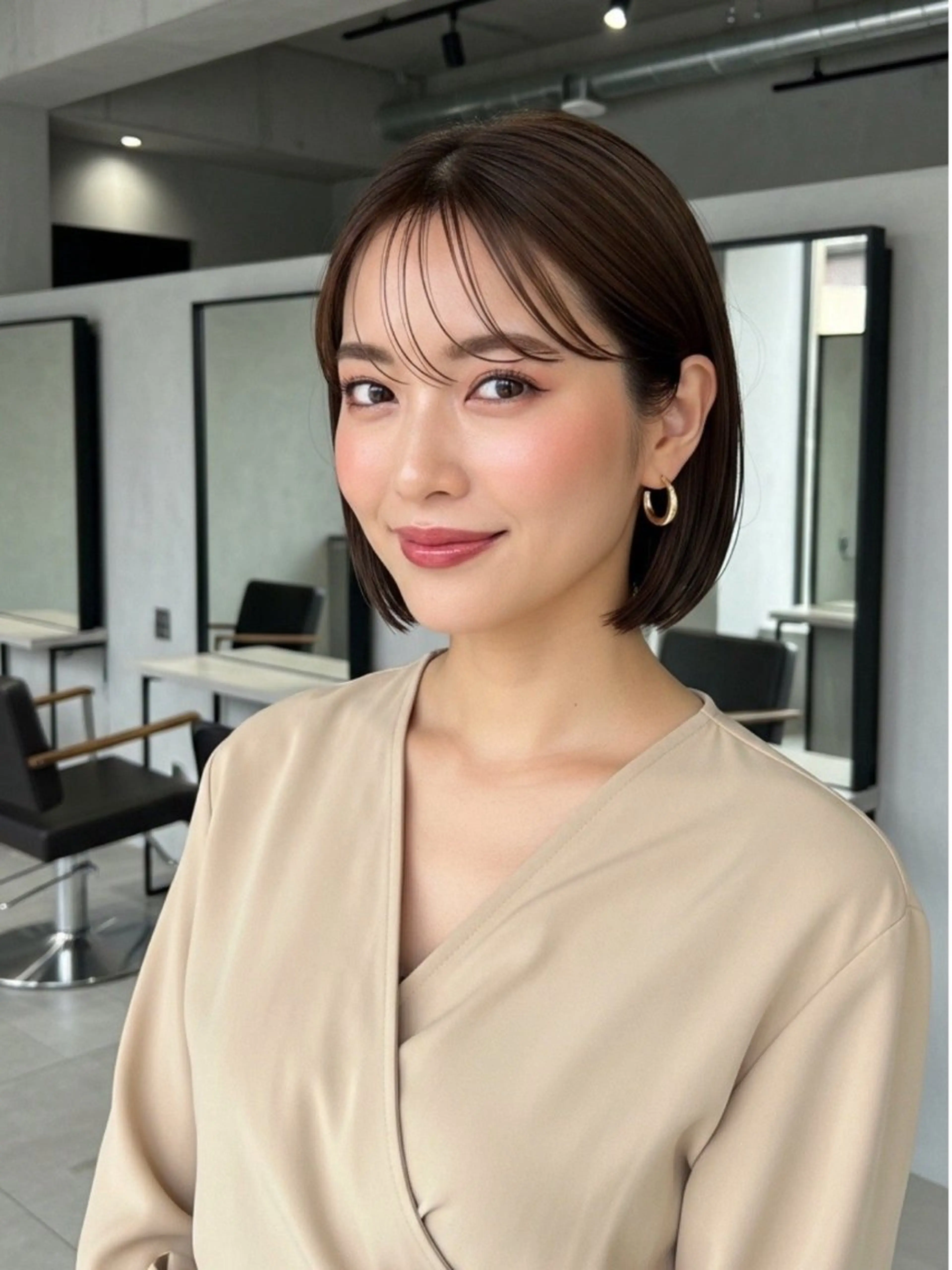 ショート 似合わせボブ✖️ 韓国レイヤー✨小関のヘアスタイル