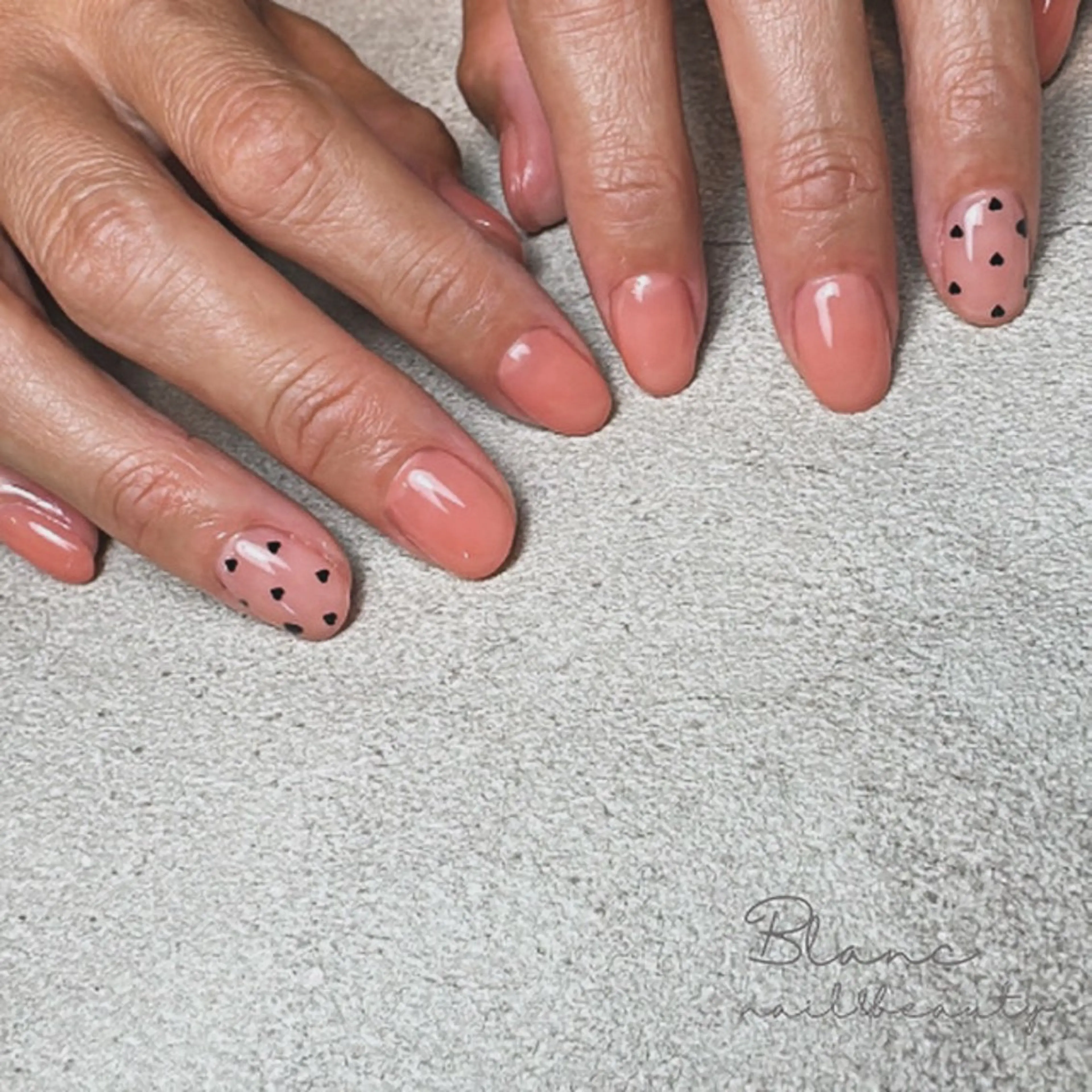 ネイル ハート Blanc ブランのネイルデザイン