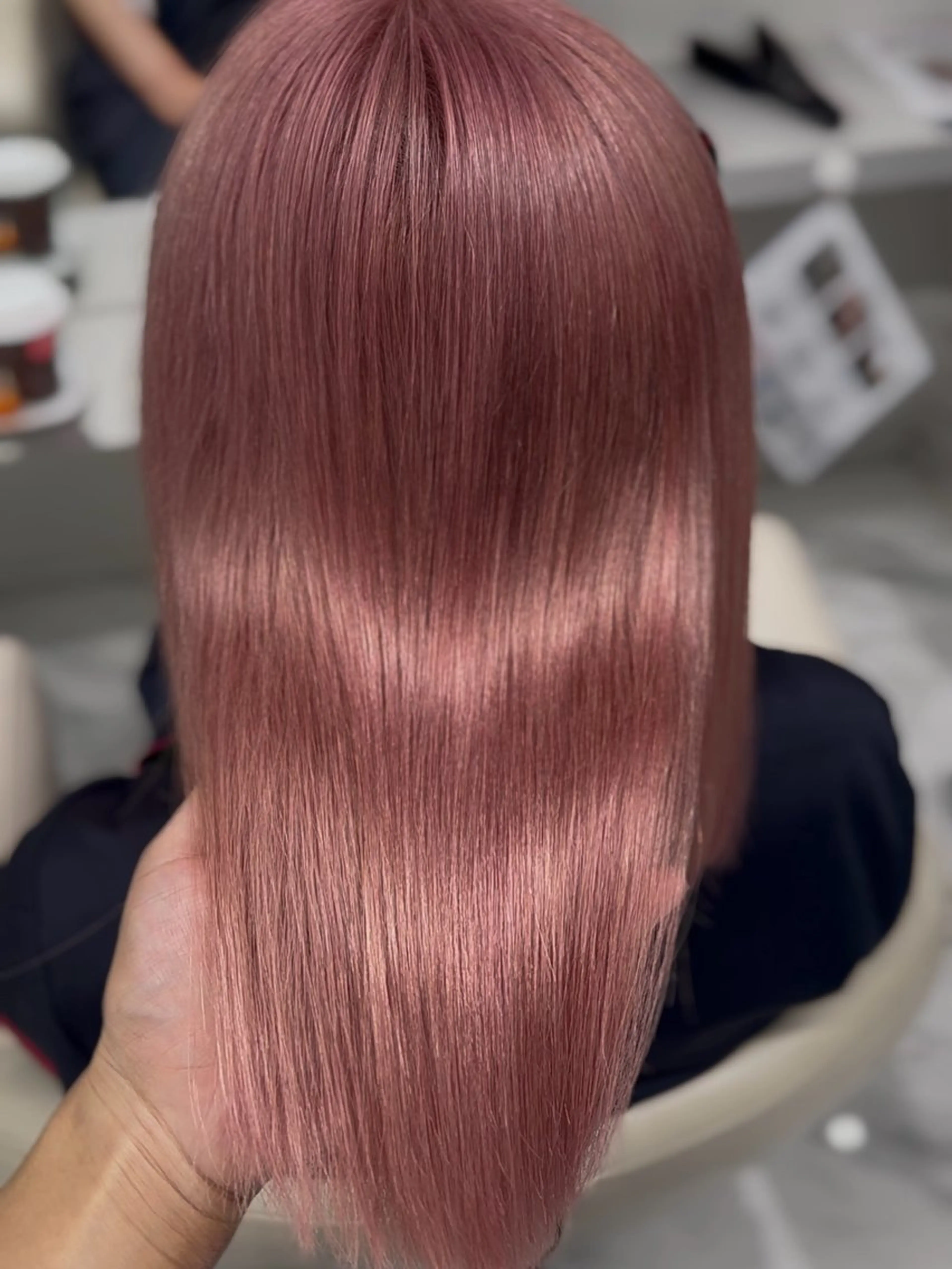 ミディアム カラー 髪質改善 ヘアカラー トリートメント LeeHorie MIUのヘアスタイル