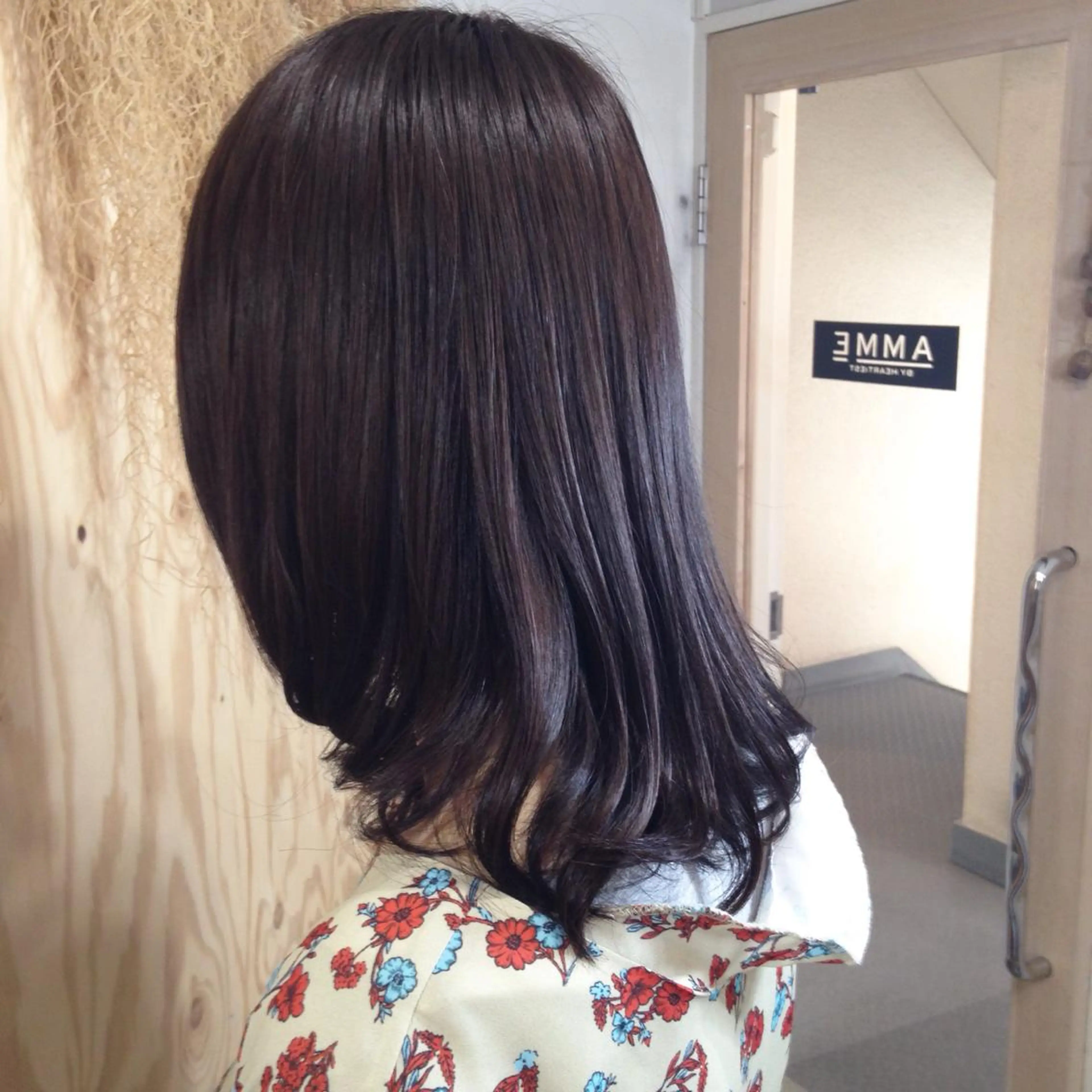 ミディアム カラー ピンクカラー ピンクパープル パープルカラー 💎髪質改善💎 デザイナーshinのヘアスタイル