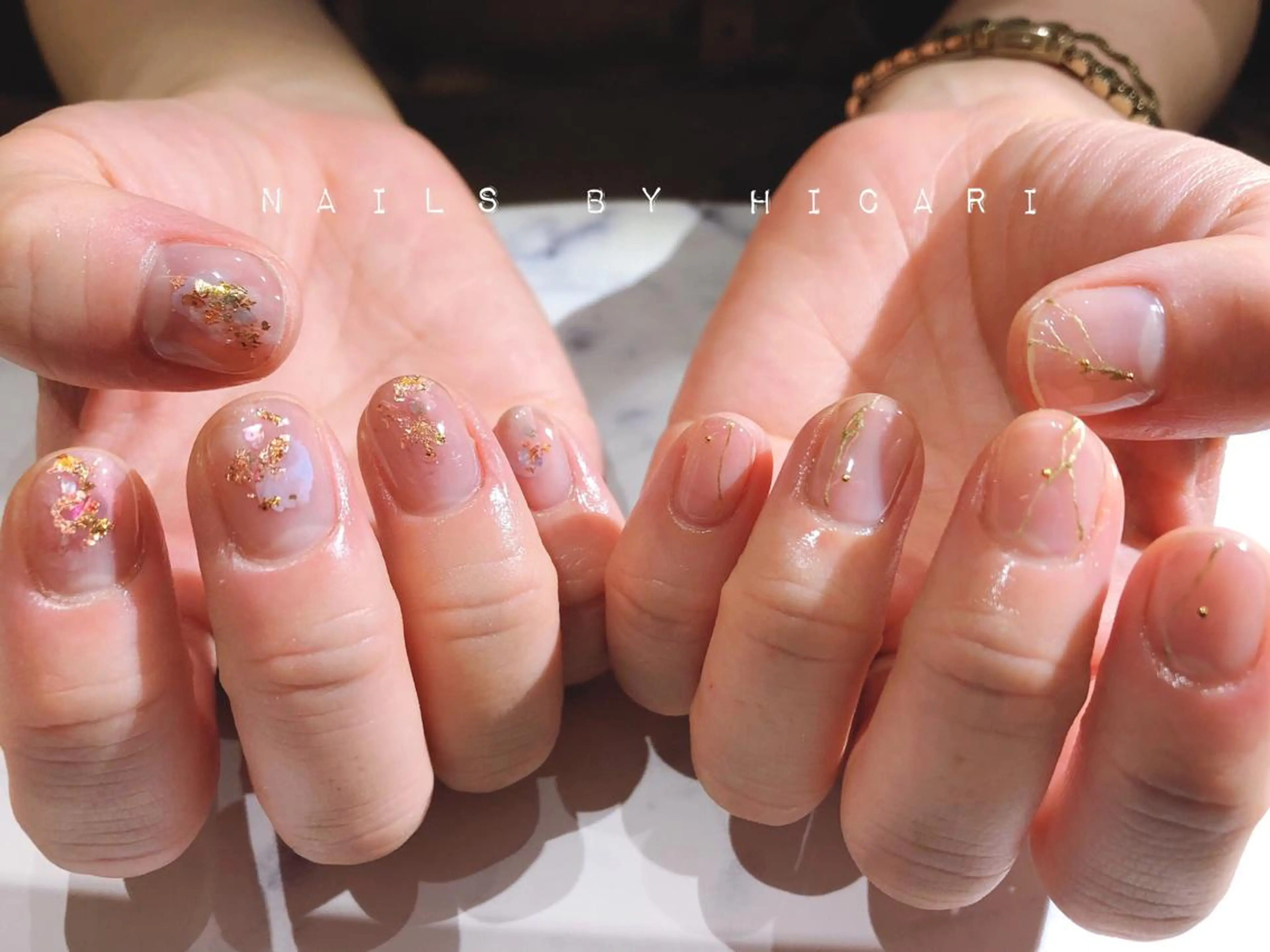 ショート カラー キッズ ネイル マツエク・マツパ ハンドネイル illum hicariのネイルデザイン