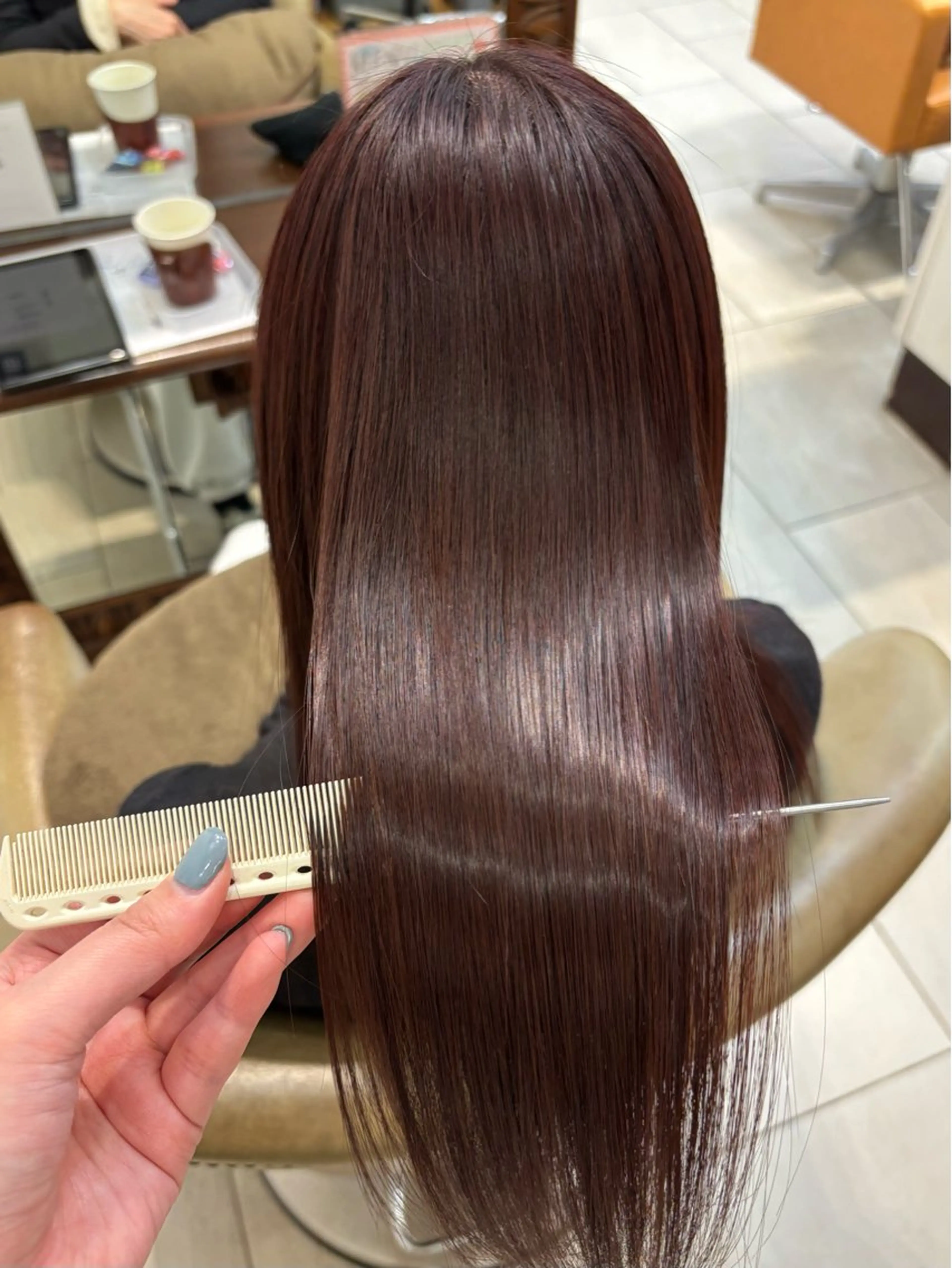 ミディアム 髪質改善 トリートメント トリートメント 熊川 愛理のヘアスタイル