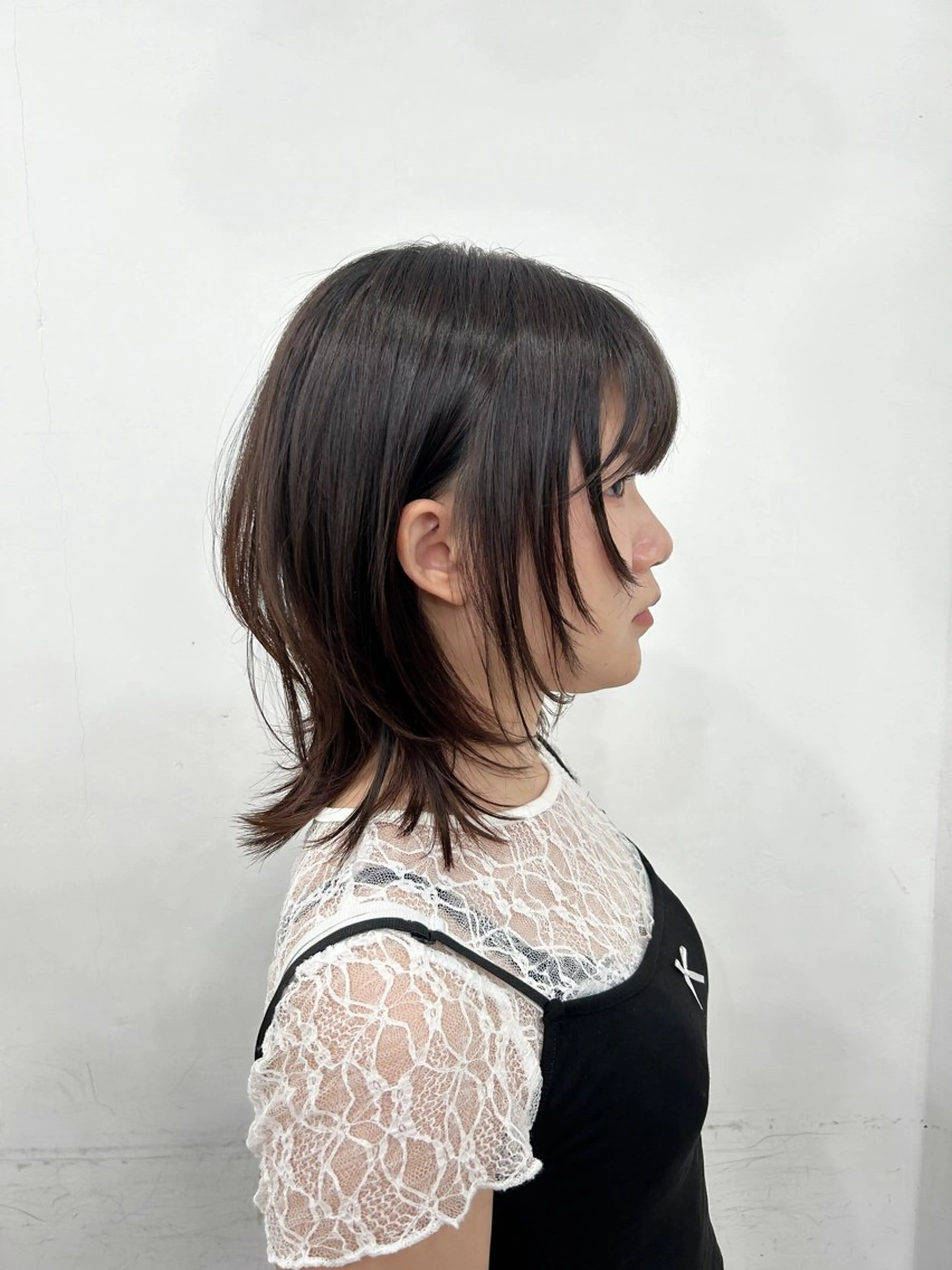 ミディアム ウルフカット Morimoto Laryaのヘアスタイル