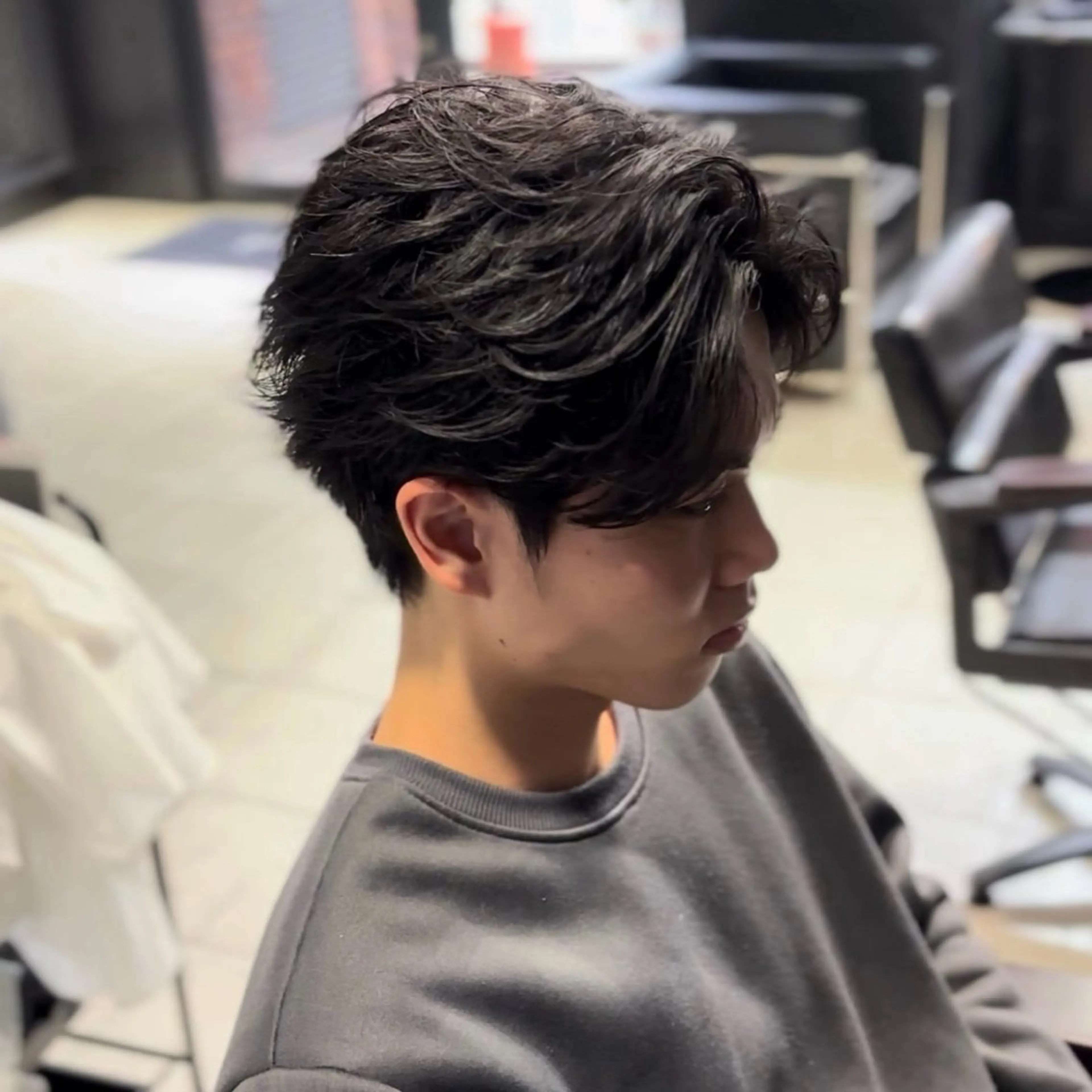 メンズセンターパートカット+トリートメント（owl心斎橋初めてご利用の方限定）の写真