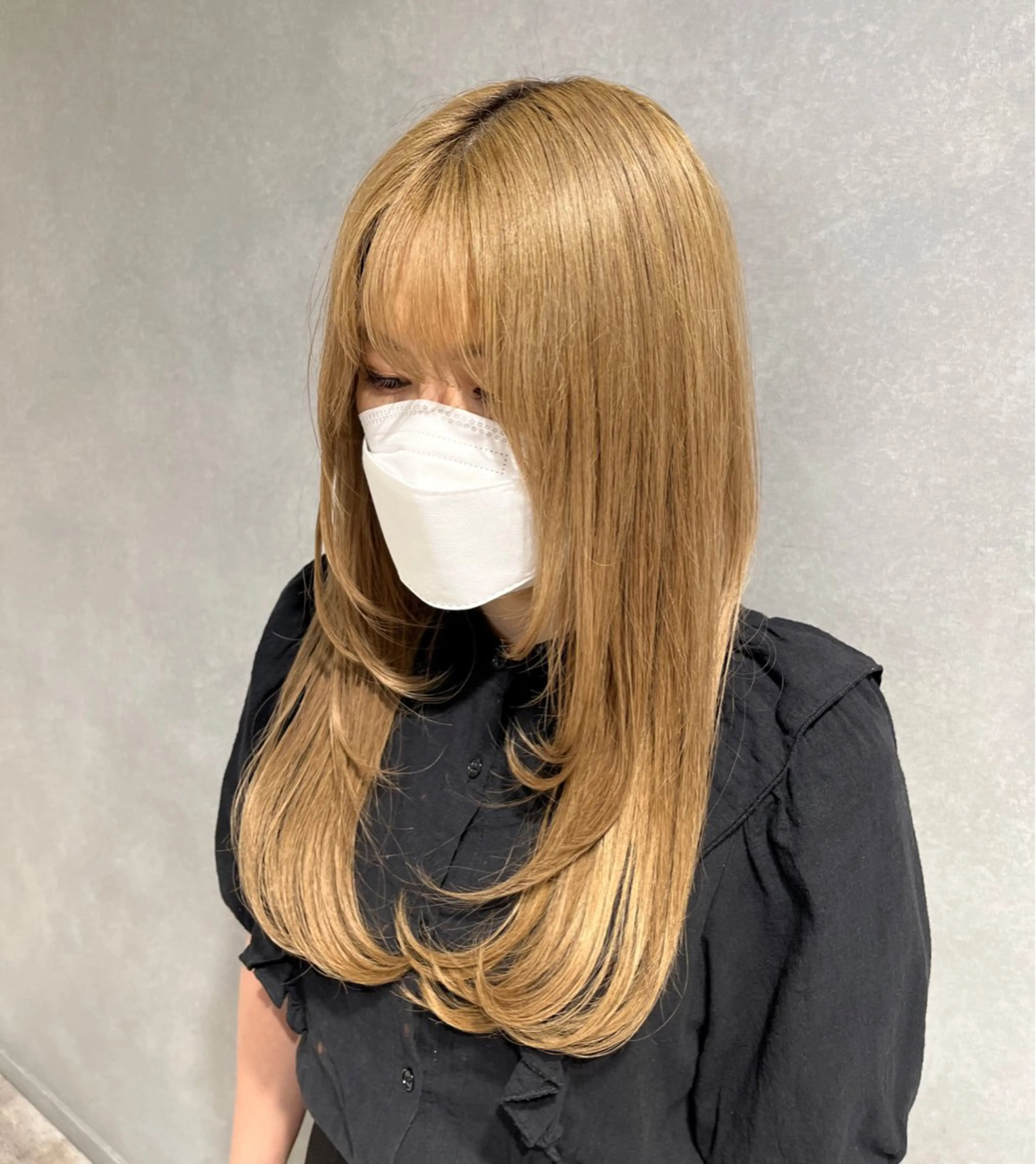 ロング ロングレイヤー レイヤーカット ロング YURA【髪質改善 /韓国レイヤー】のヘアスタイル