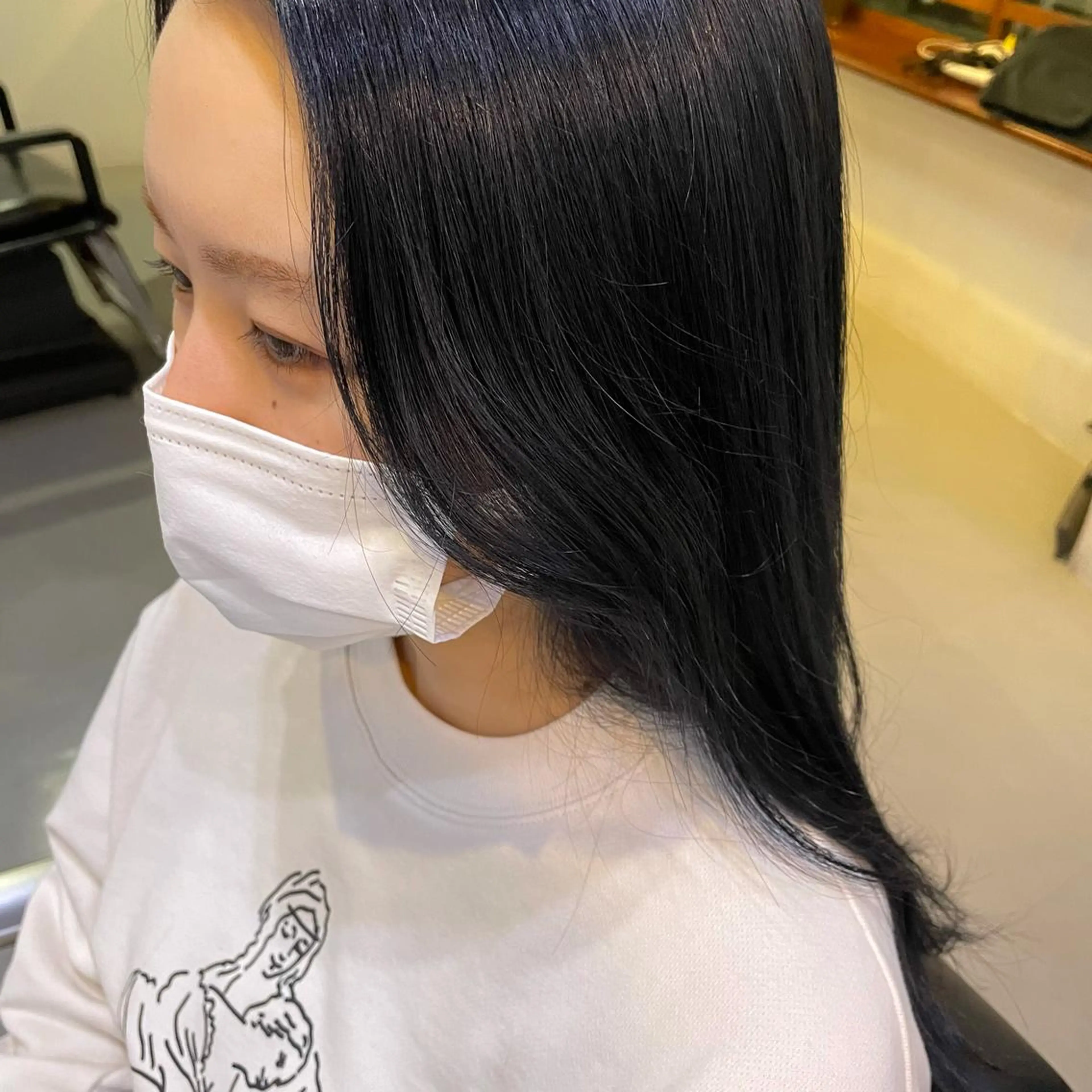 ロング カラー silo所属・silo MOKA 顔周りカット🦦のヘアスタイル