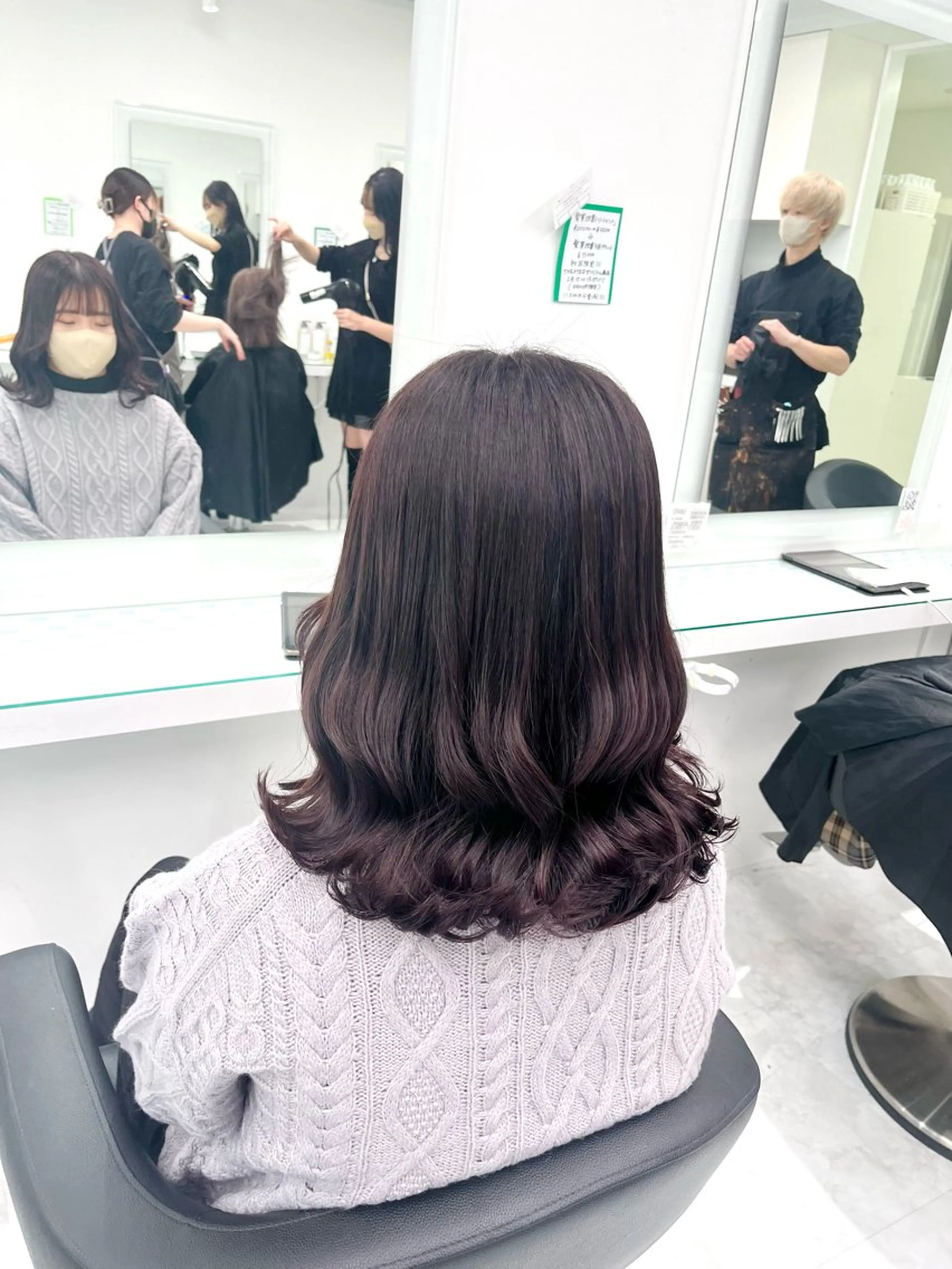 カラー ヘアカラー トリートメント ブリーチなし透明感 💗RYOTAのヘアスタイル