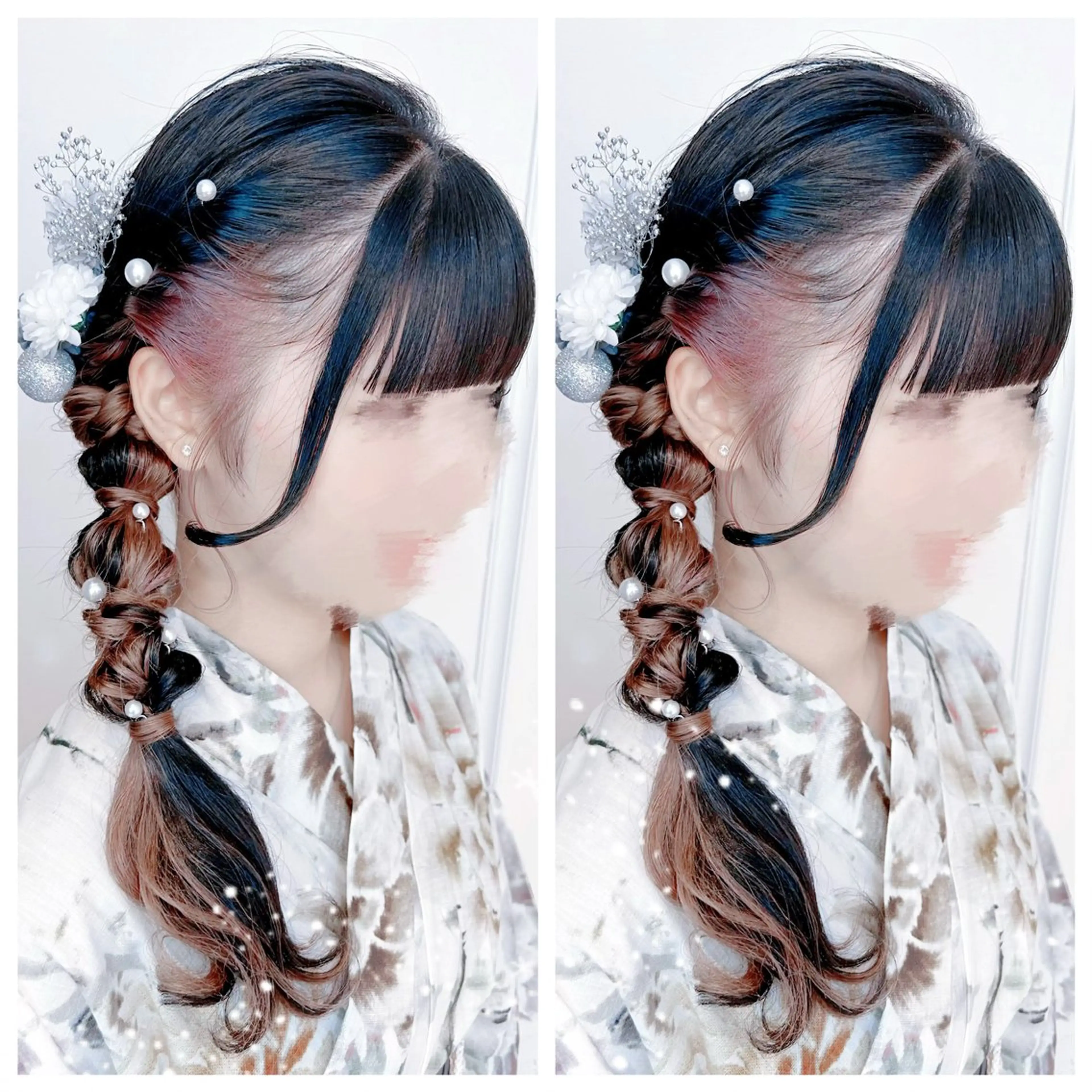 💫ヘアセット+浴衣着付け💫の写真