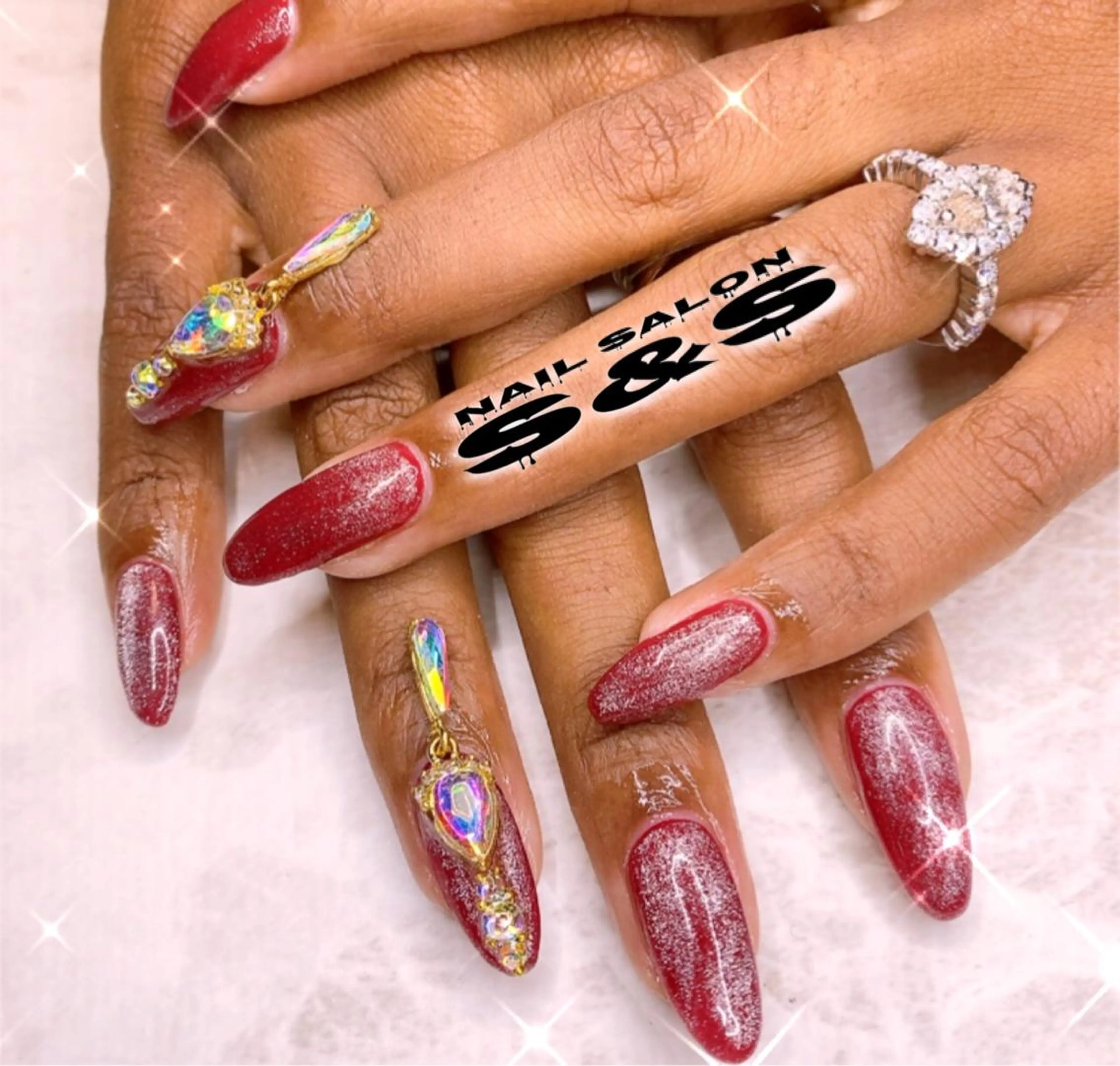 ネイル 長さ出し メンズネイル 持ち込み スカルプネイル S&S 村田小百合のネイルデザイン