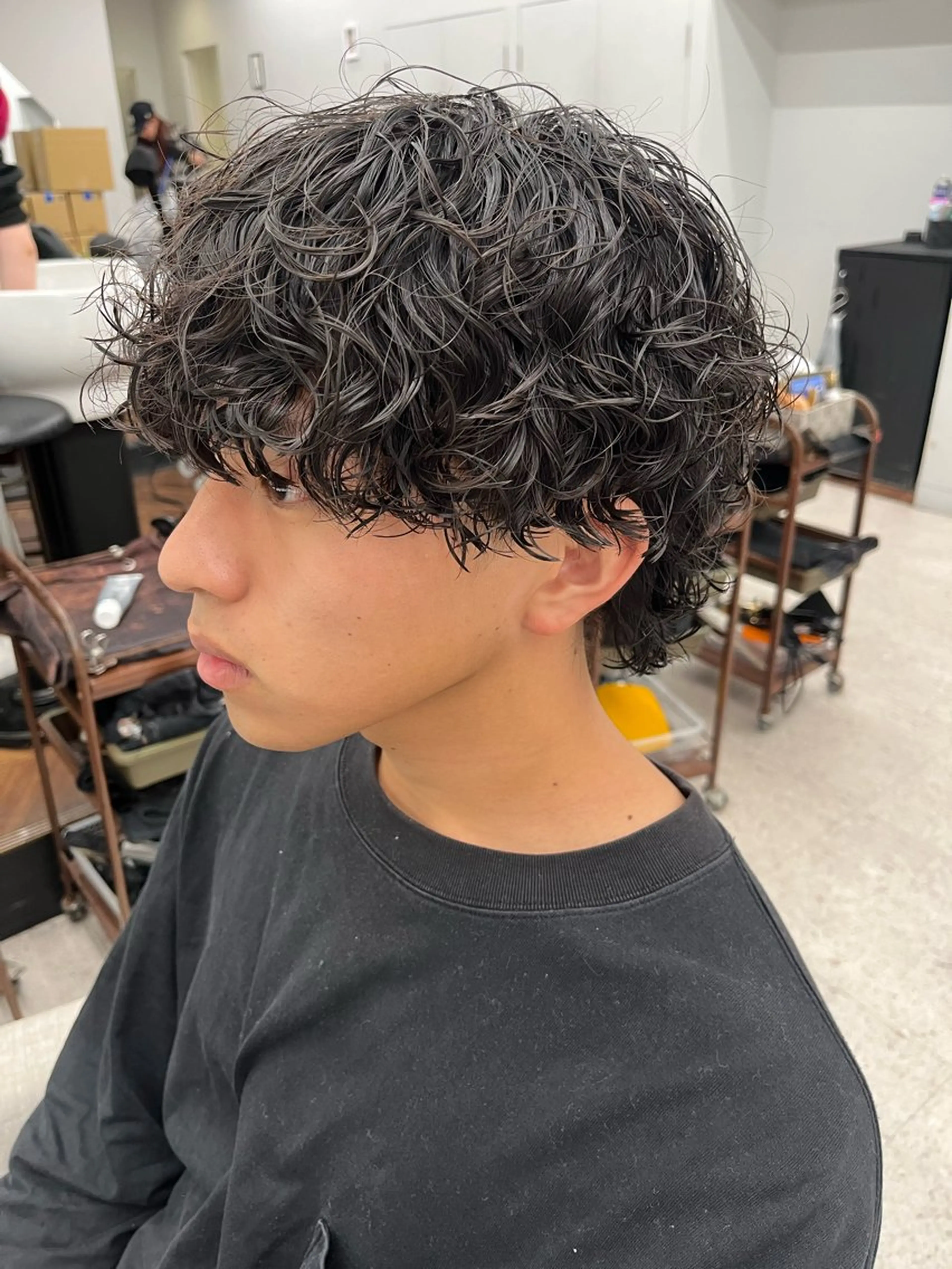 パーマ メンズ カット パーマ 🍐シャドウパーマ メンズ特化/守岡🍐のヘアスタイル