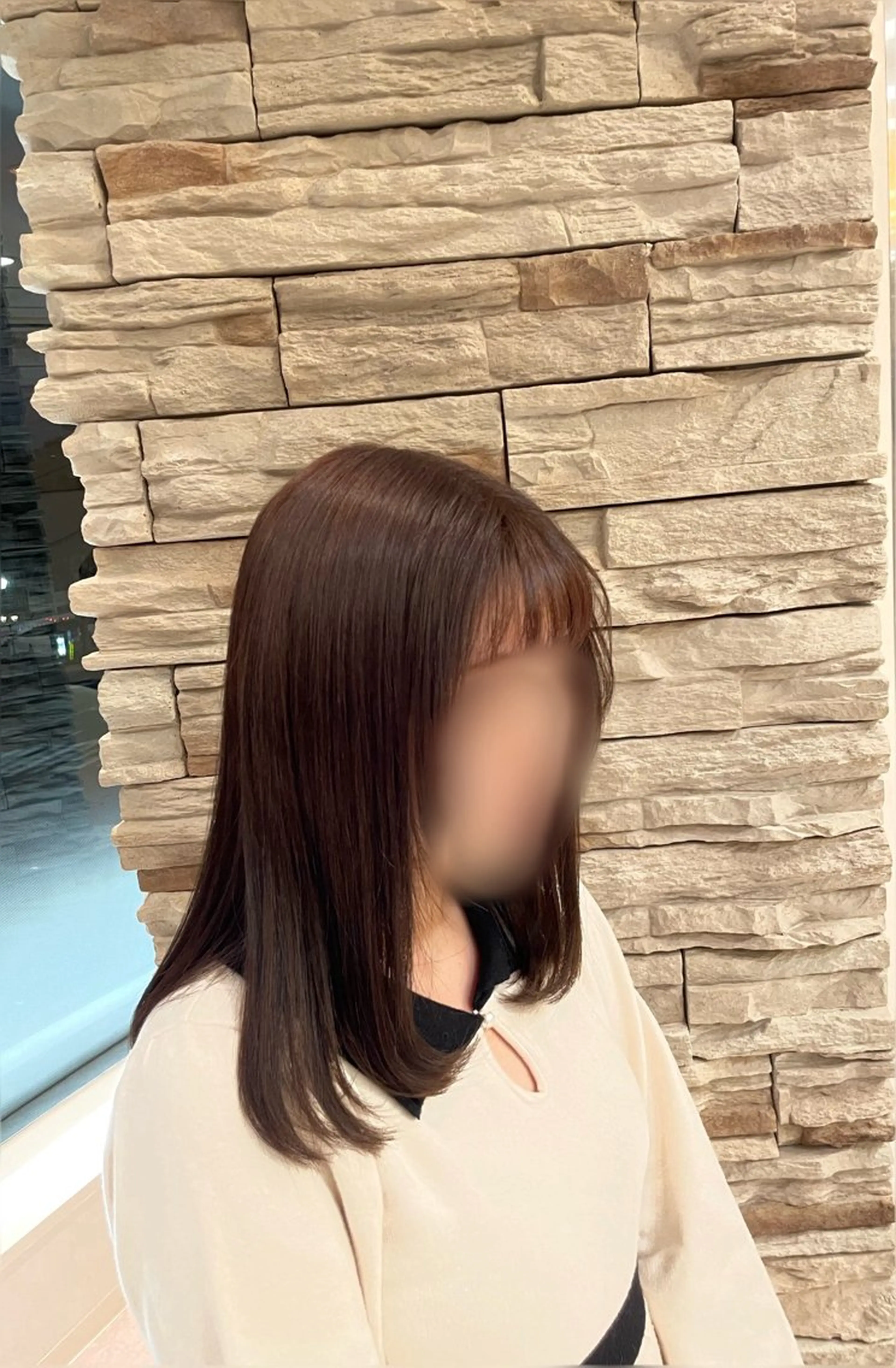 ミディアム レナークアリア 梅津美憂のヘアスタイル