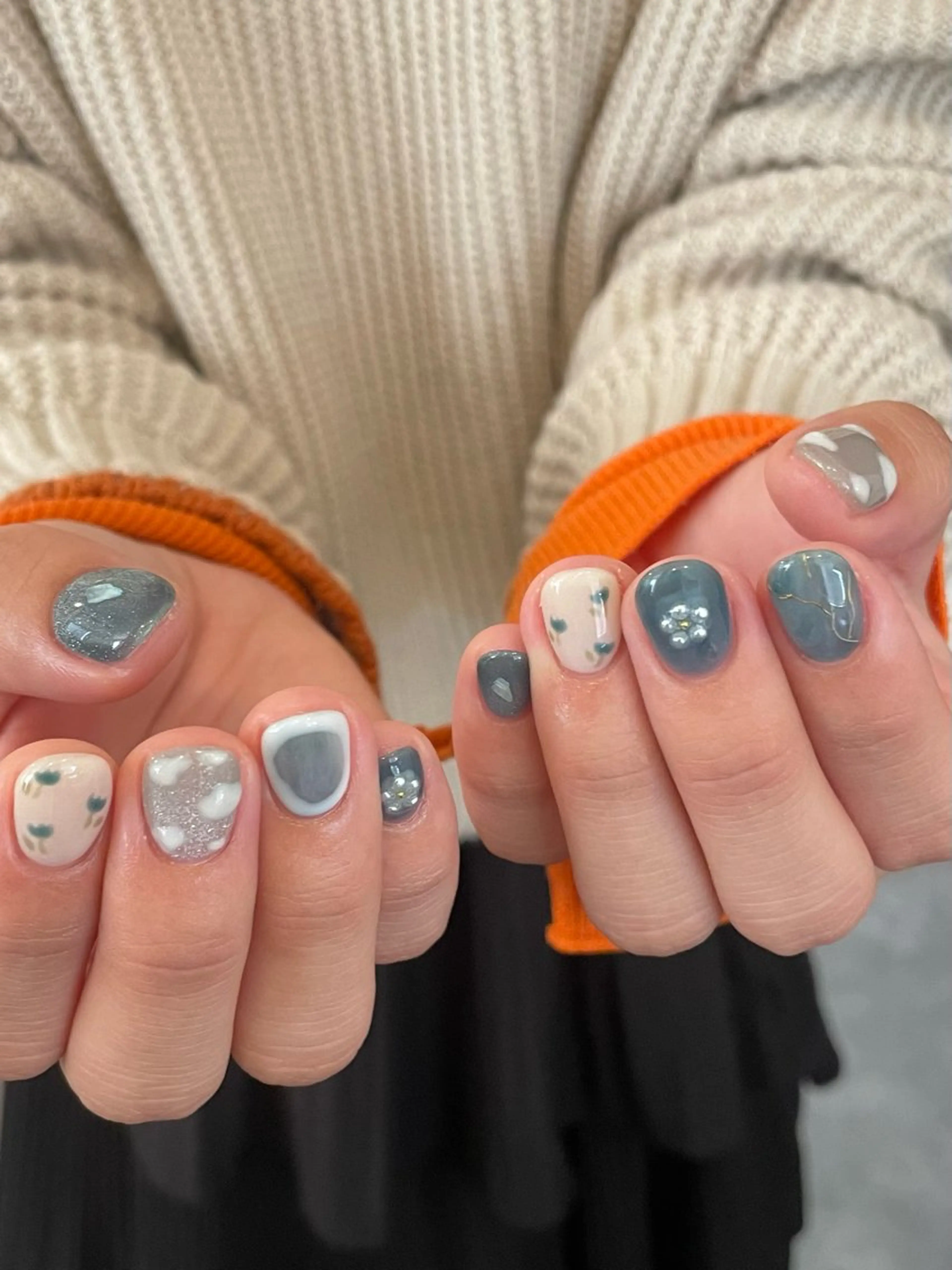 ネイル 春ネイル ハンドネイル roof nailのネイルデザイン