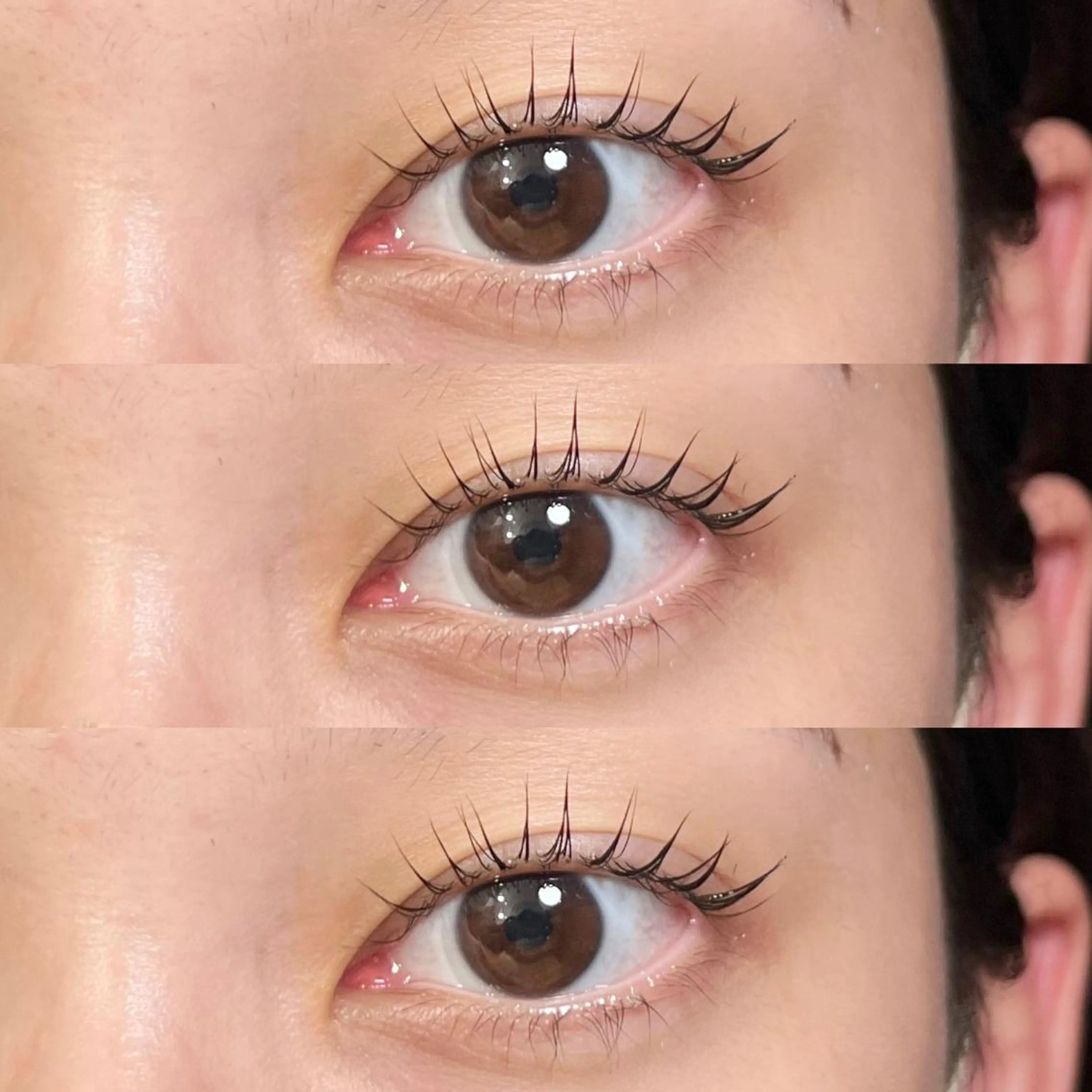 ロング パーマ マツエク・マツパ アイブロウ 眉カラー バインドロック カラーマツエク フラットラッシュ パリジェンヌラッシュリフト Cherie Kawaguchiのマツエク・マツパデザイン