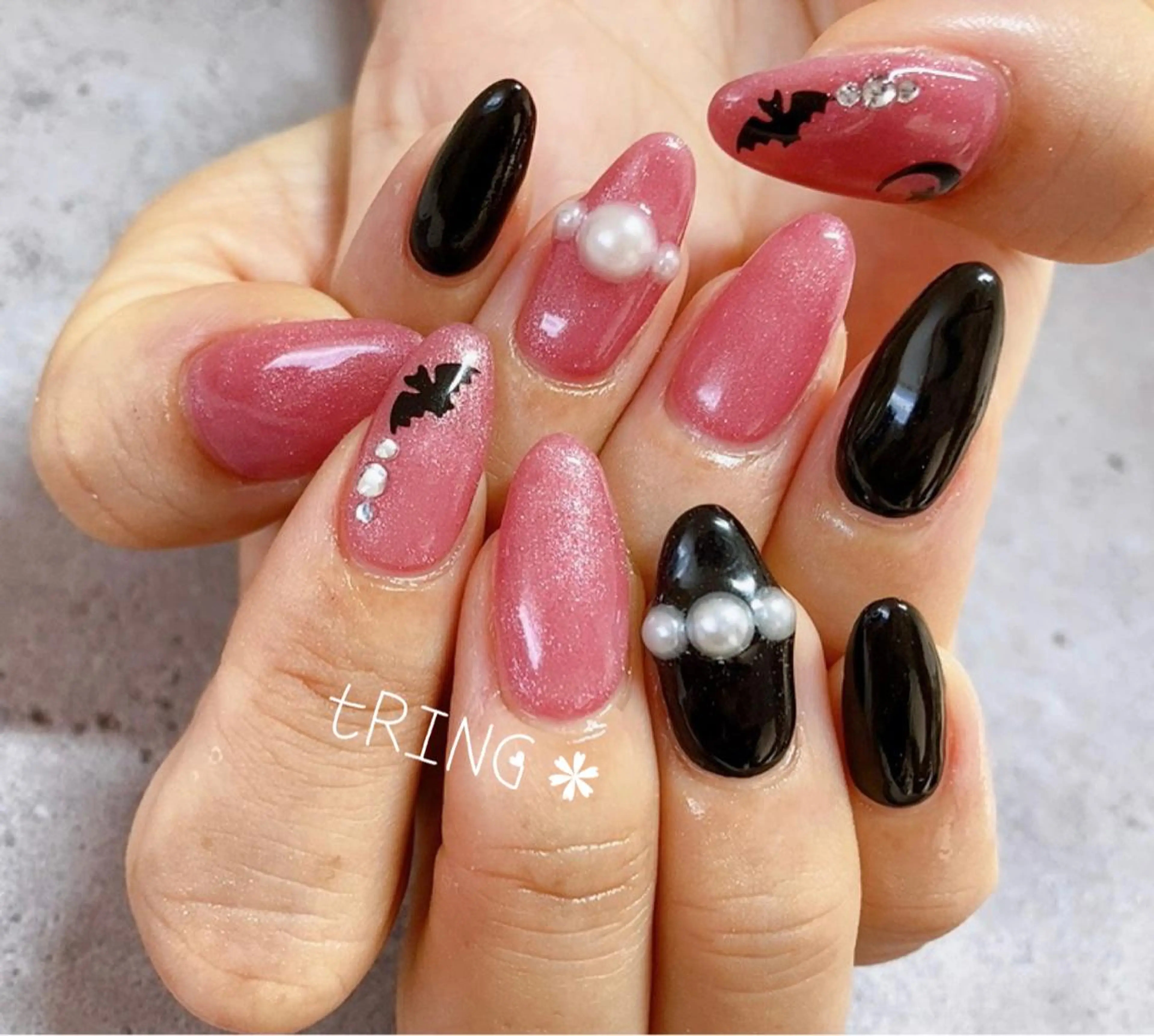 ネイル ハンドネイル tRING＊ しいの木台のネイルデザイン