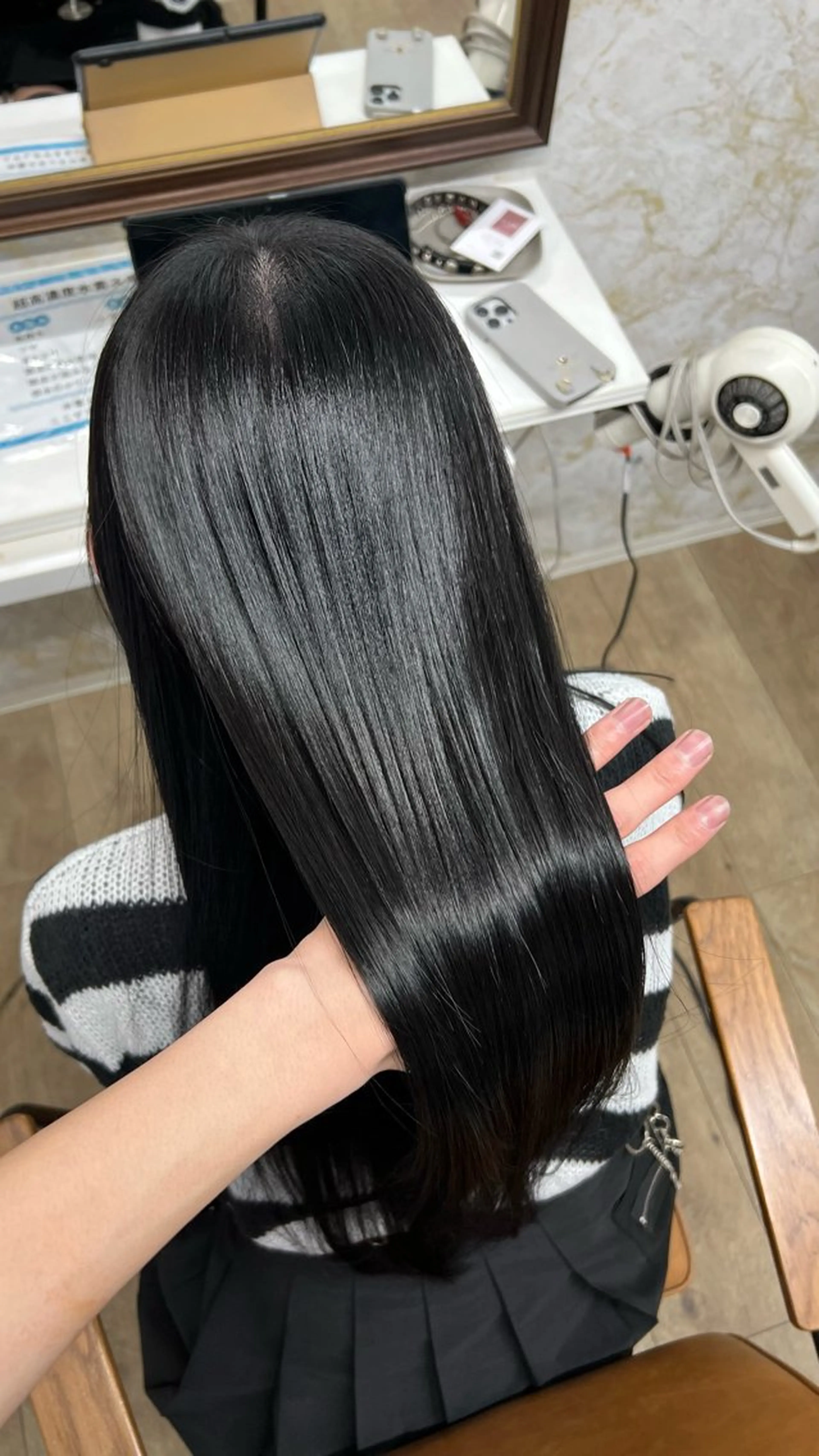 ロング 縮毛矯正 トリートメント 髪質改善特化💫 韓国ヘアAyumuのヘアスタイル