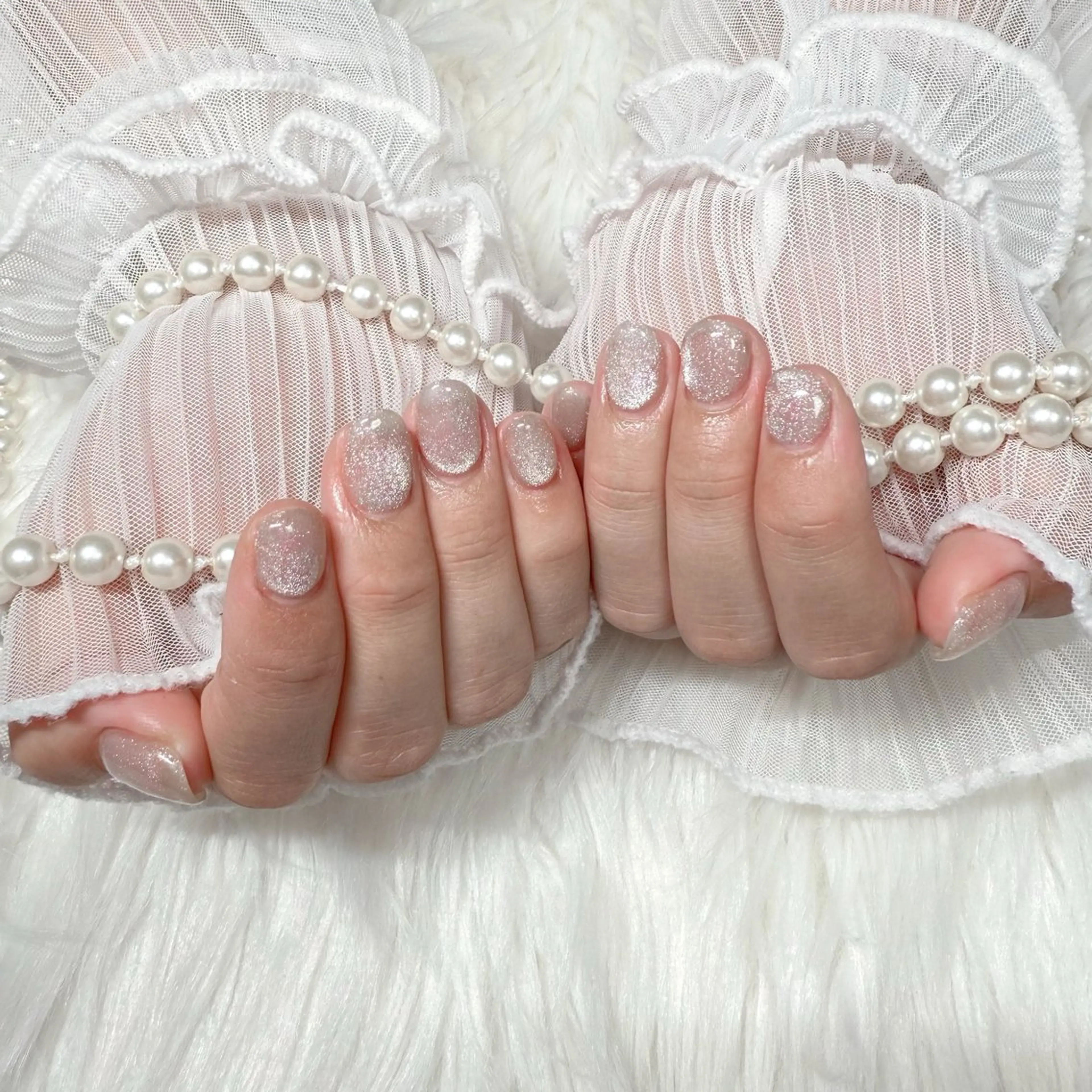 ネイル マグネットネイル マグネットワンカラー ワンカラーネイル ハンドネイル 🩵 aoi🩵のネイルデザイン