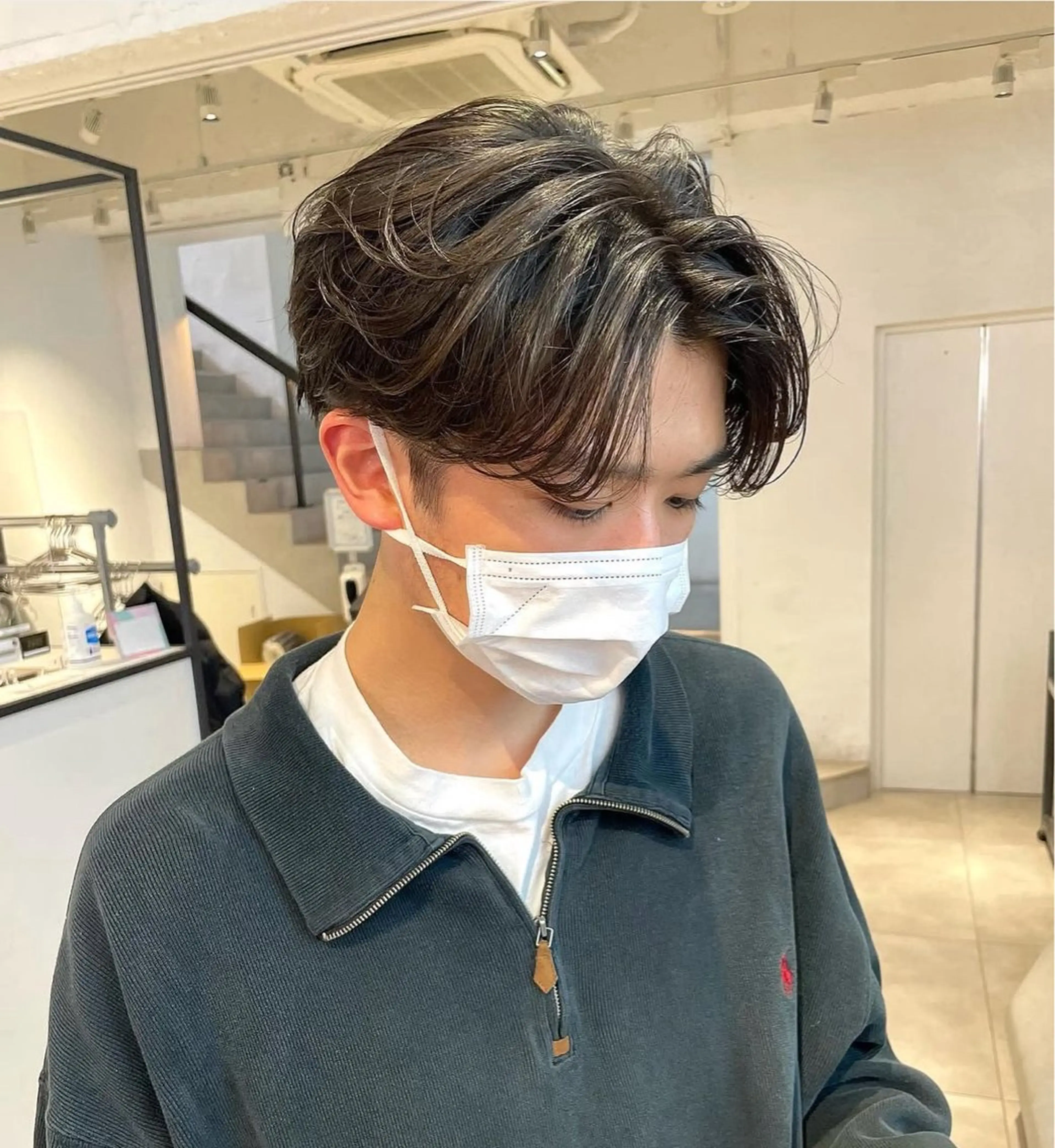 ショート パーマ メンズ カット パーマ ハイトーン/パーマ/ メンズ / 櫻本🌐のヘアスタイル