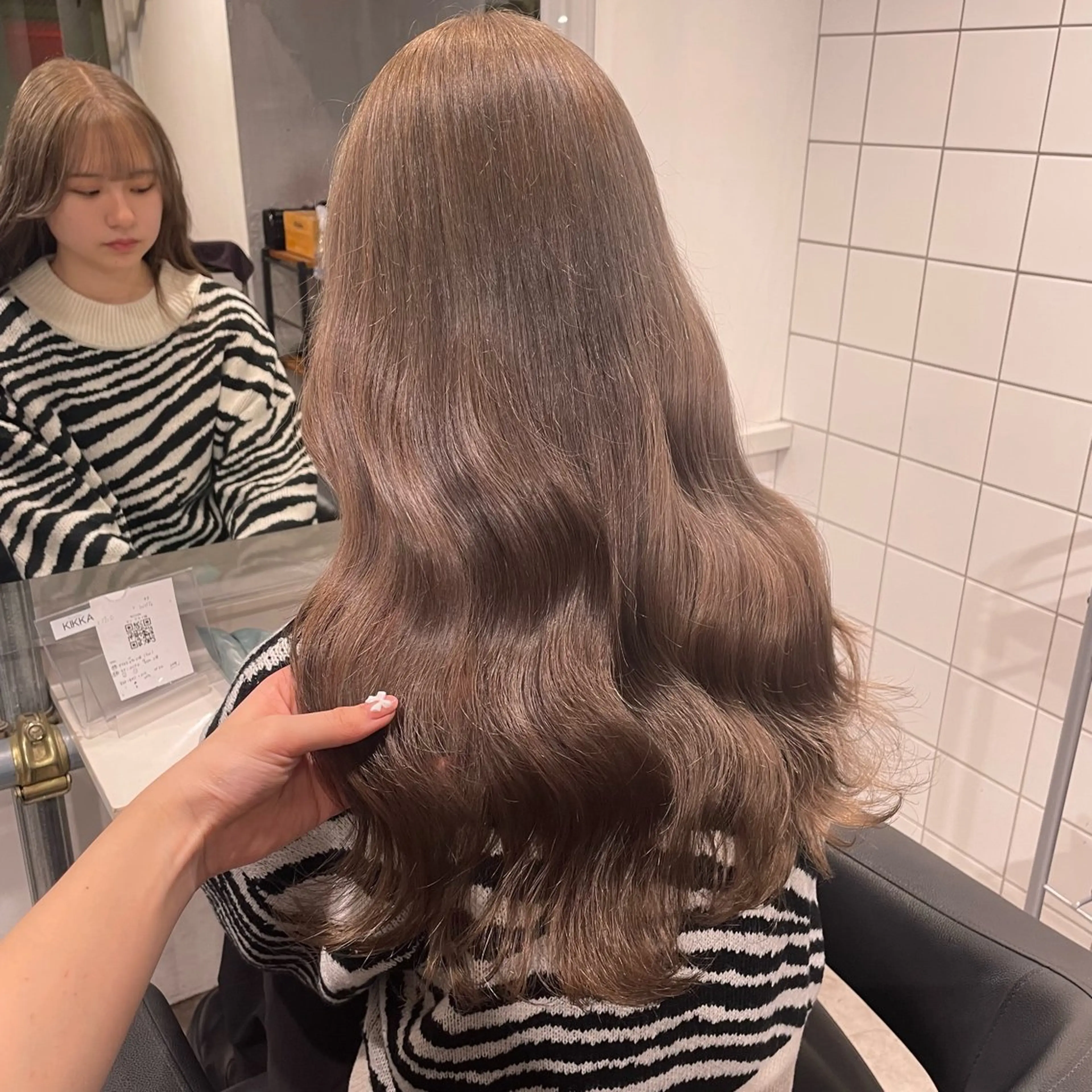 ロング ヘアカラー 盛れる暖色🎀ガーリ ーヘア🎀きっかのヘアスタイル