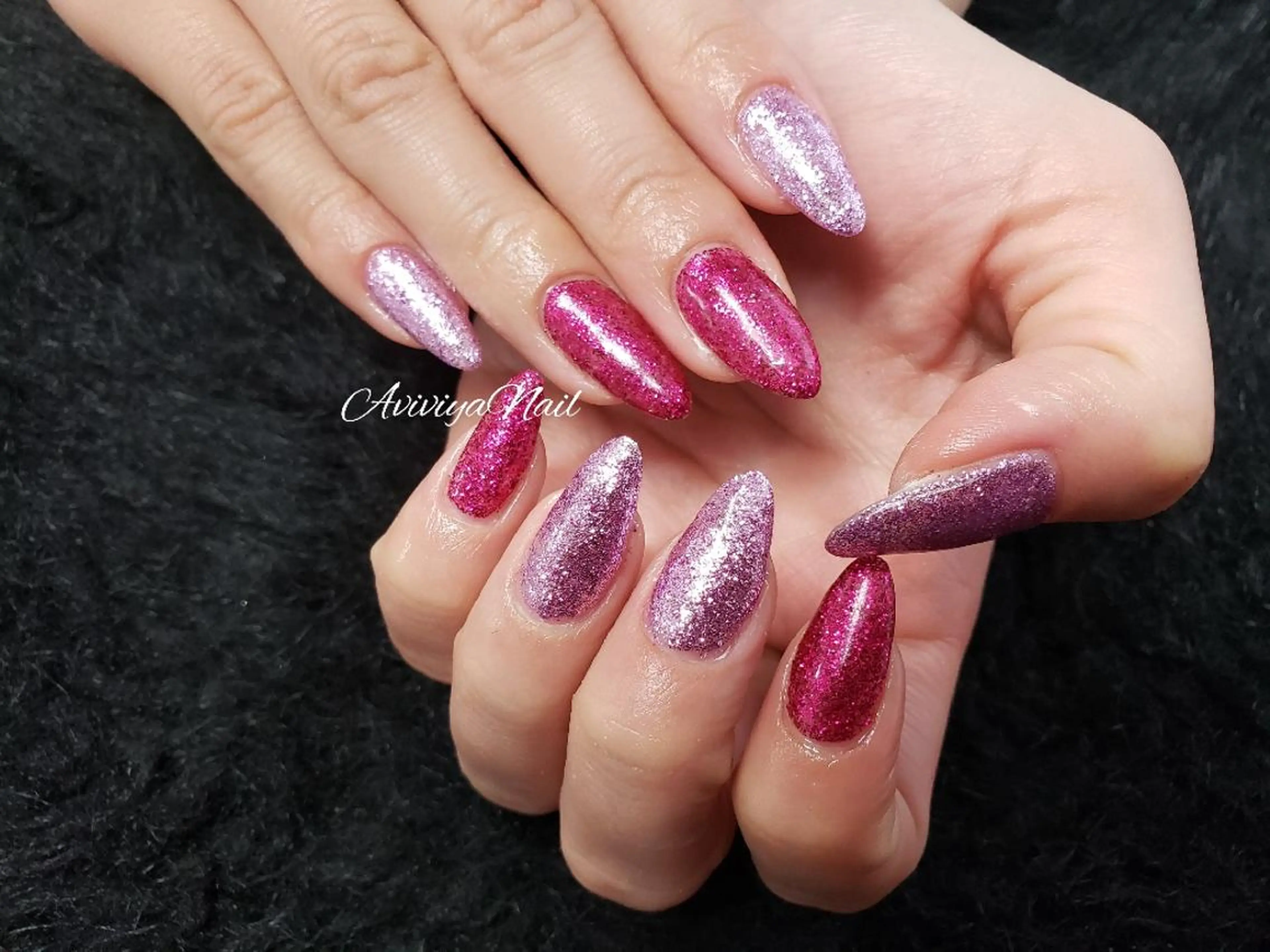 ネイル ラメ(グリッター) AviviyaNail所属・kubo ayaのネイルデザイン